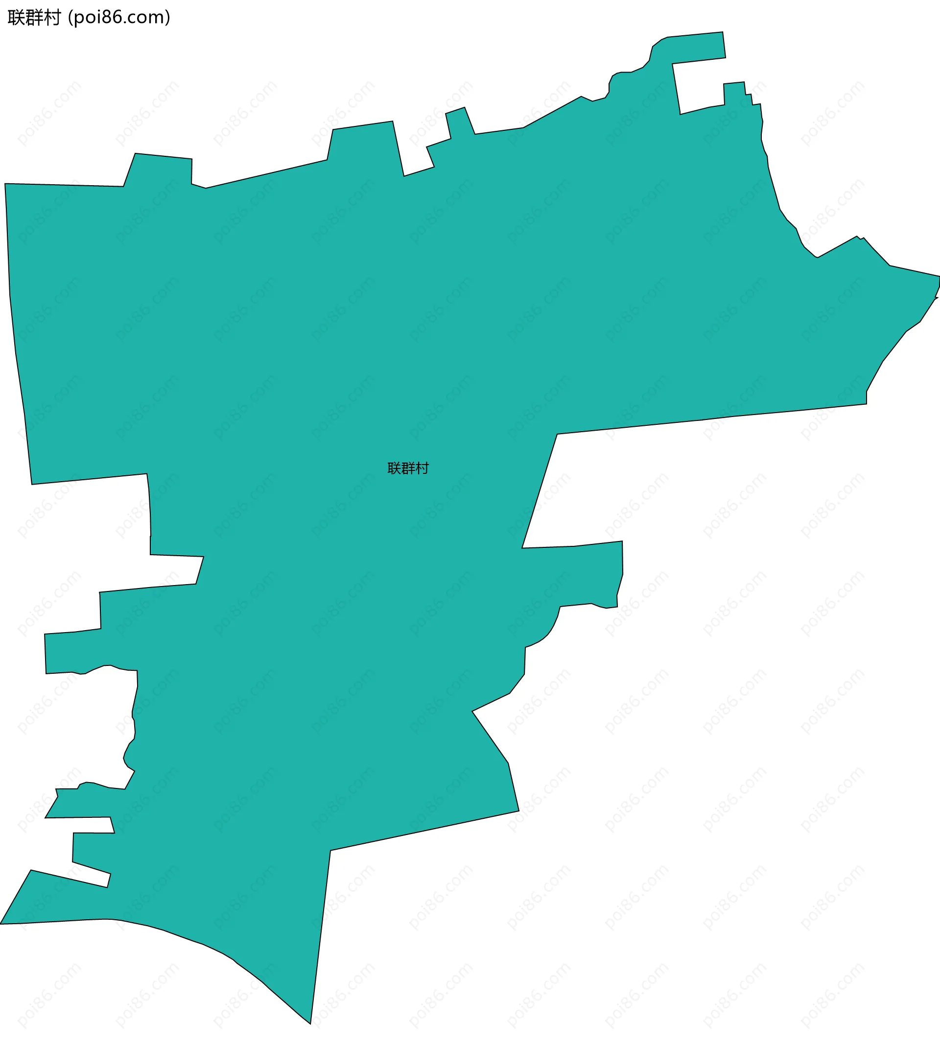 联群村边界地图