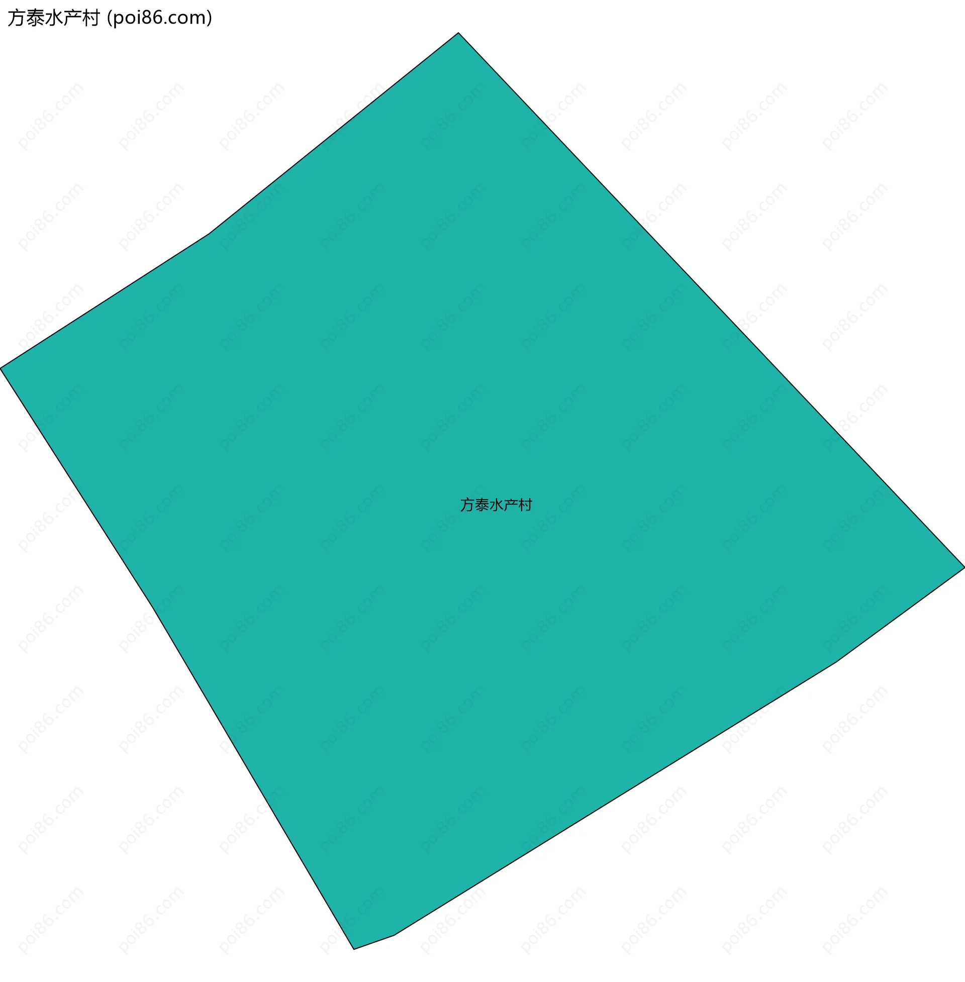 方泰水产村边界地图