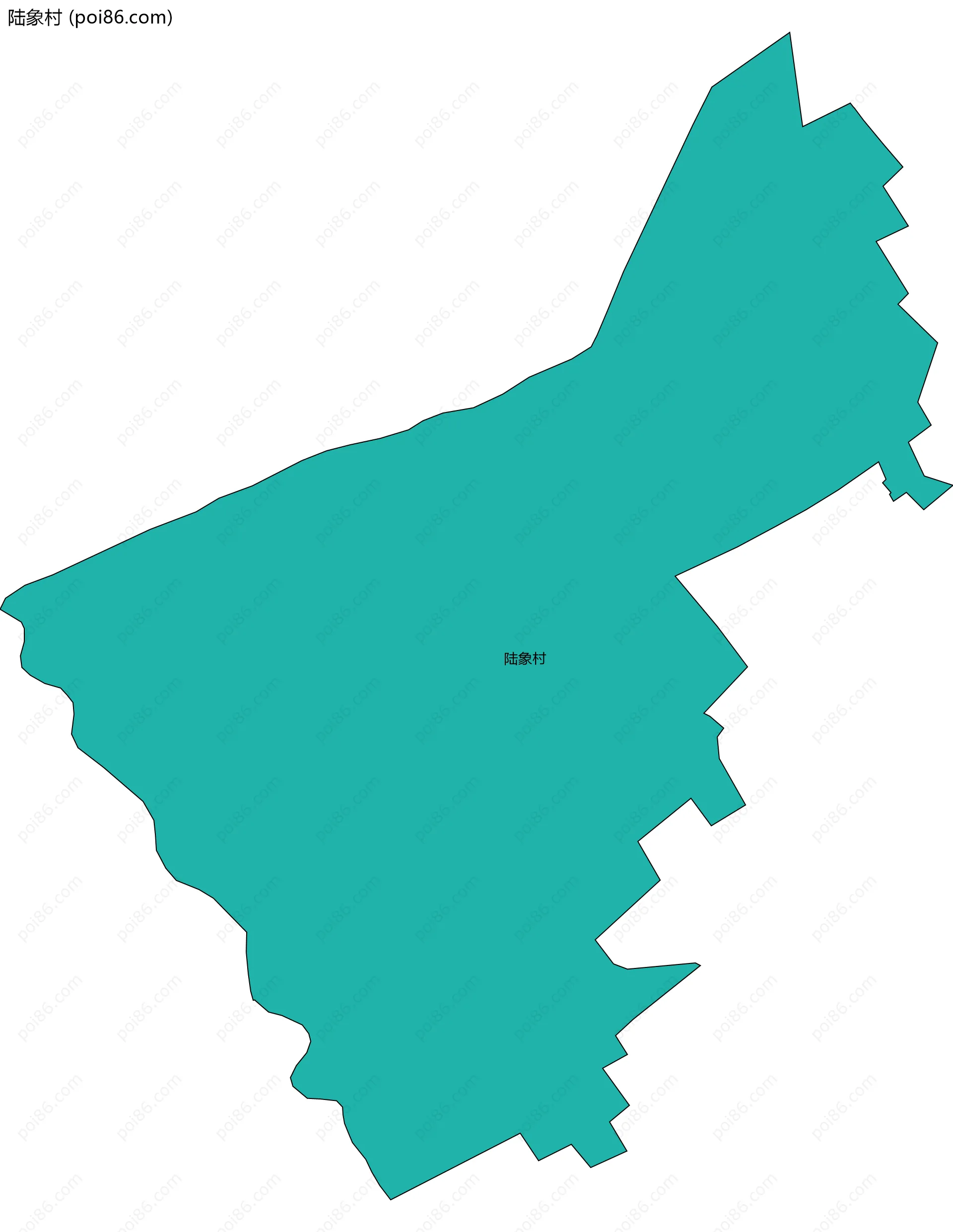 陆象村边界地图