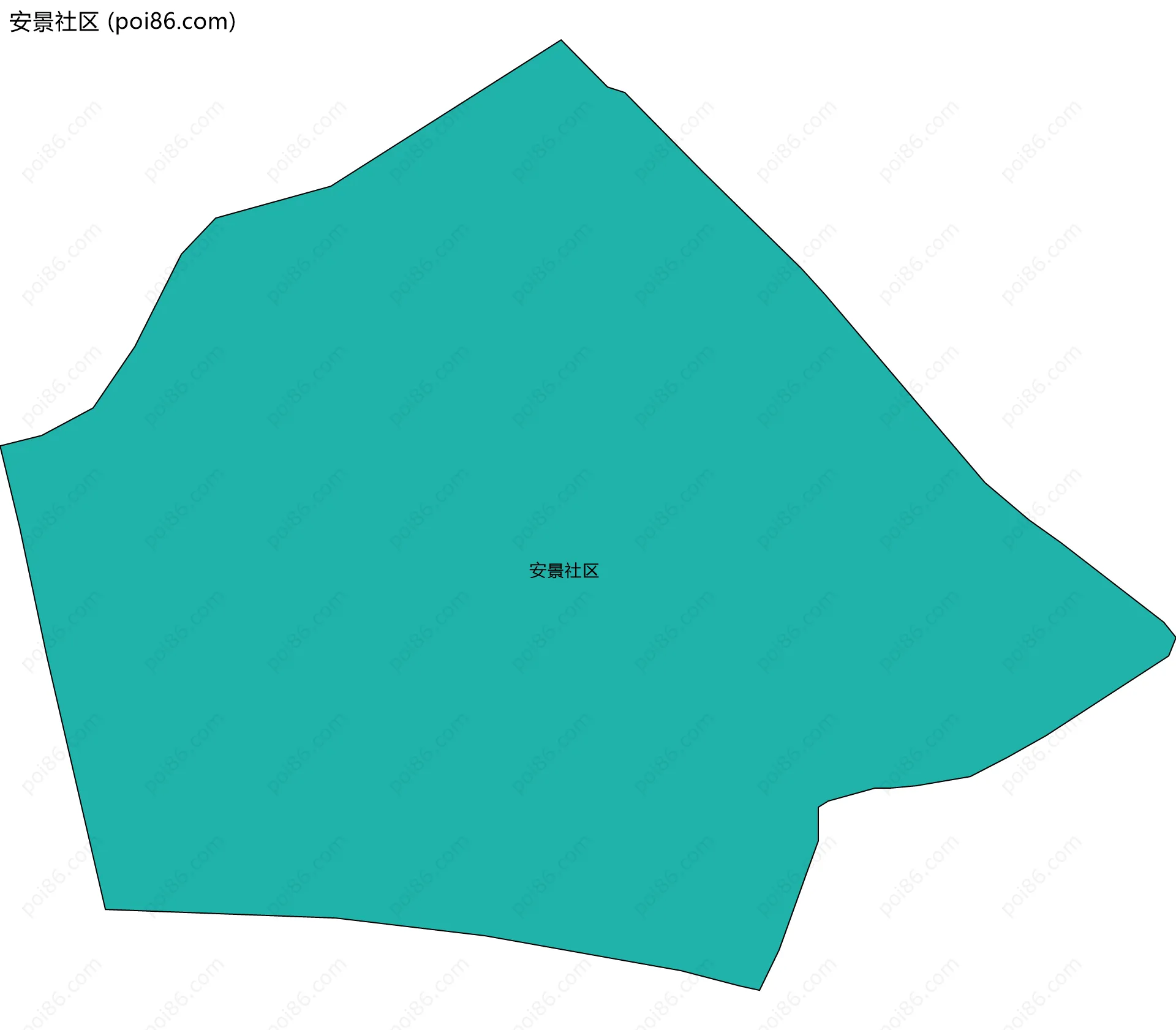 安景社区边界地图