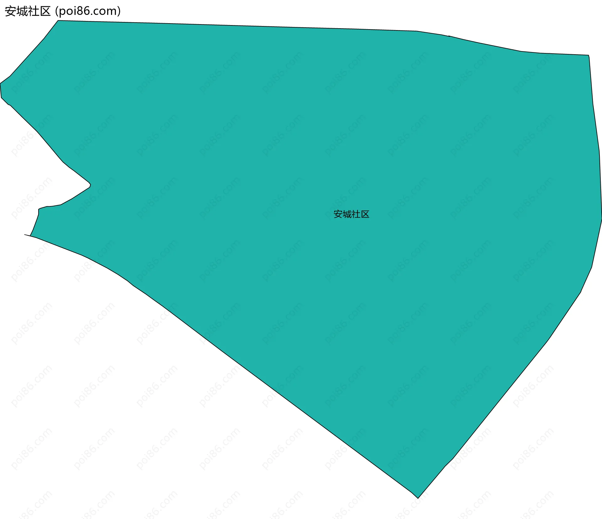 安城社区边界地图
