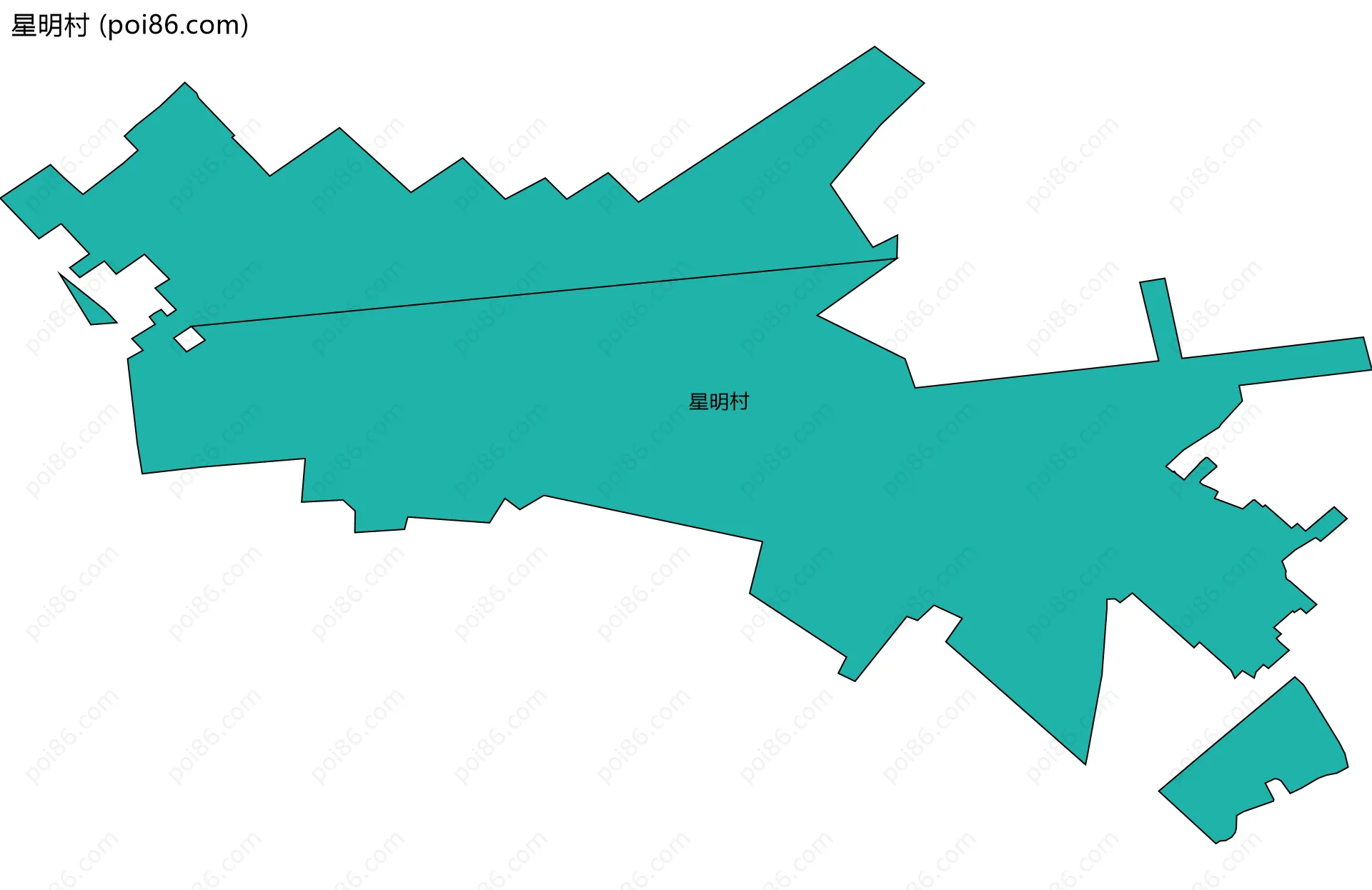星明村边界地图