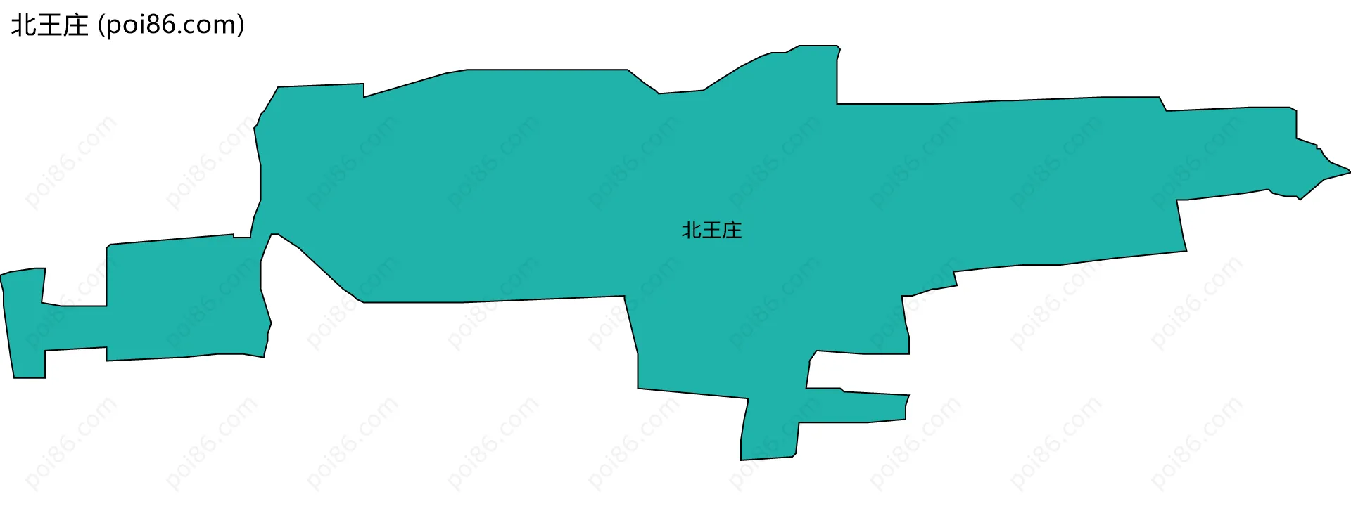 北王庄边界地图