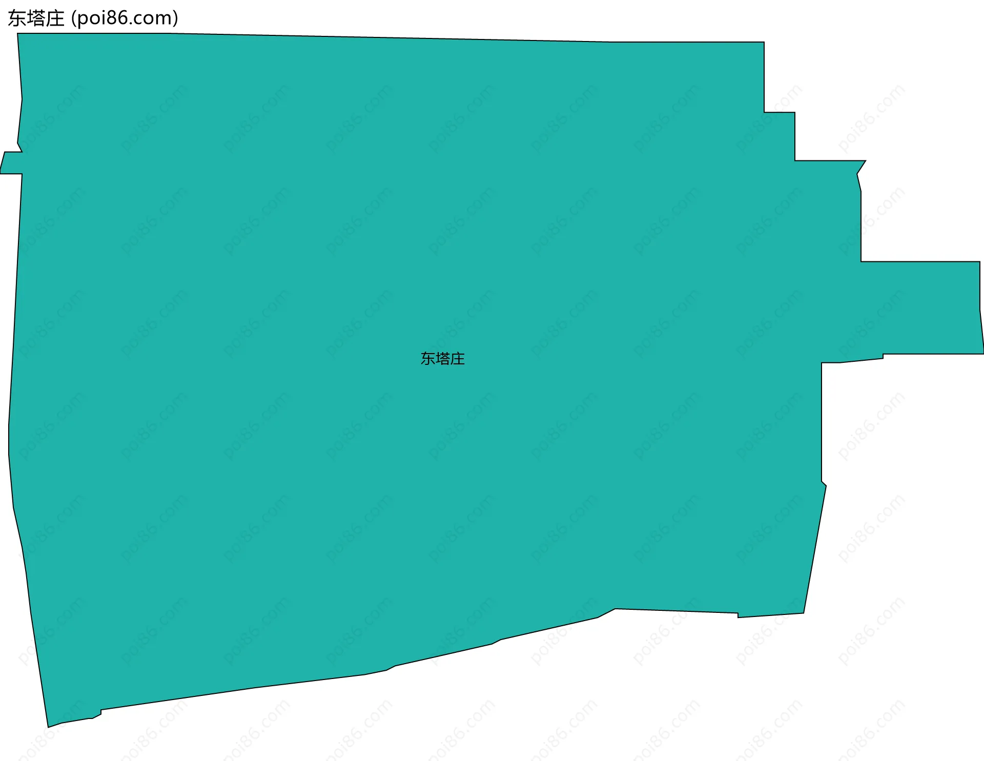 东塔庄边界地图