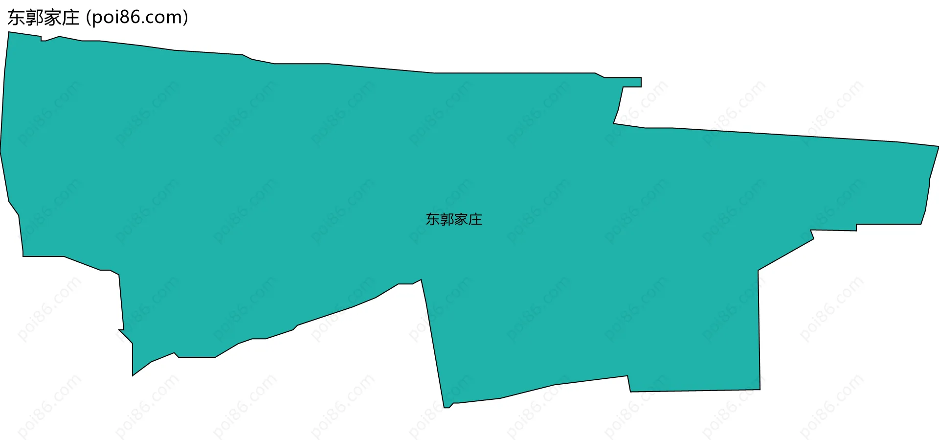 东郭家庄边界地图