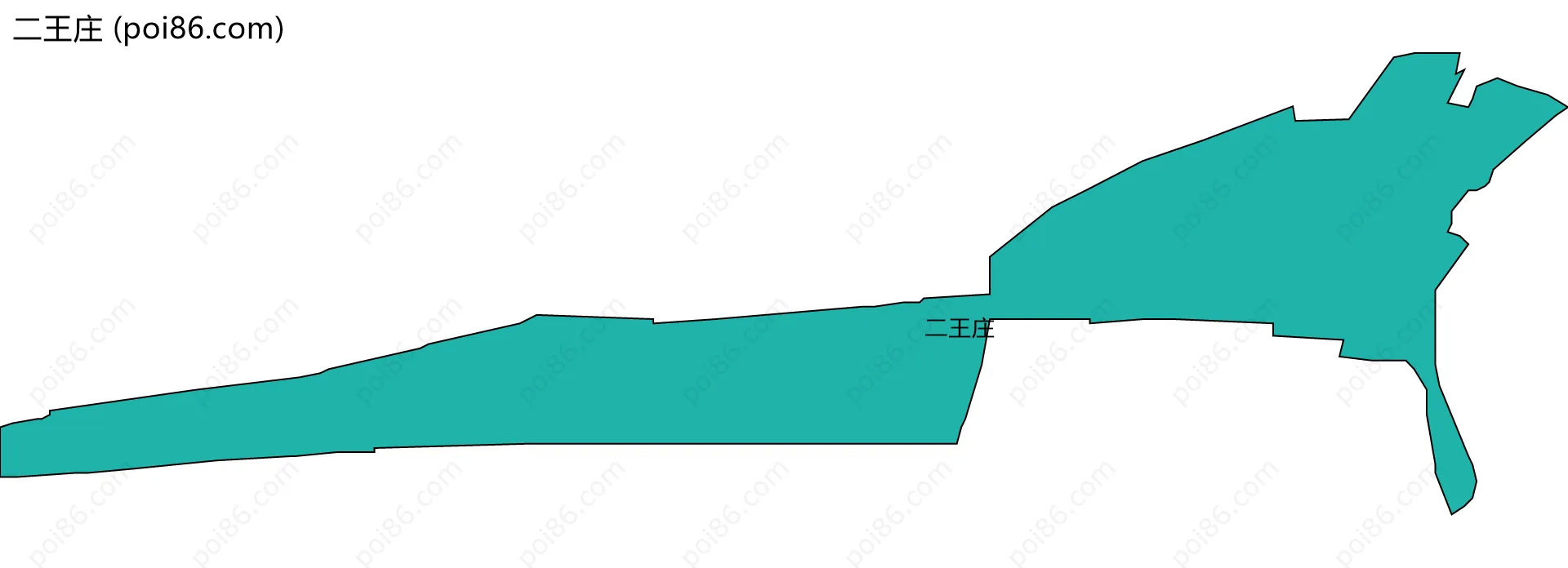二王庄边界地图