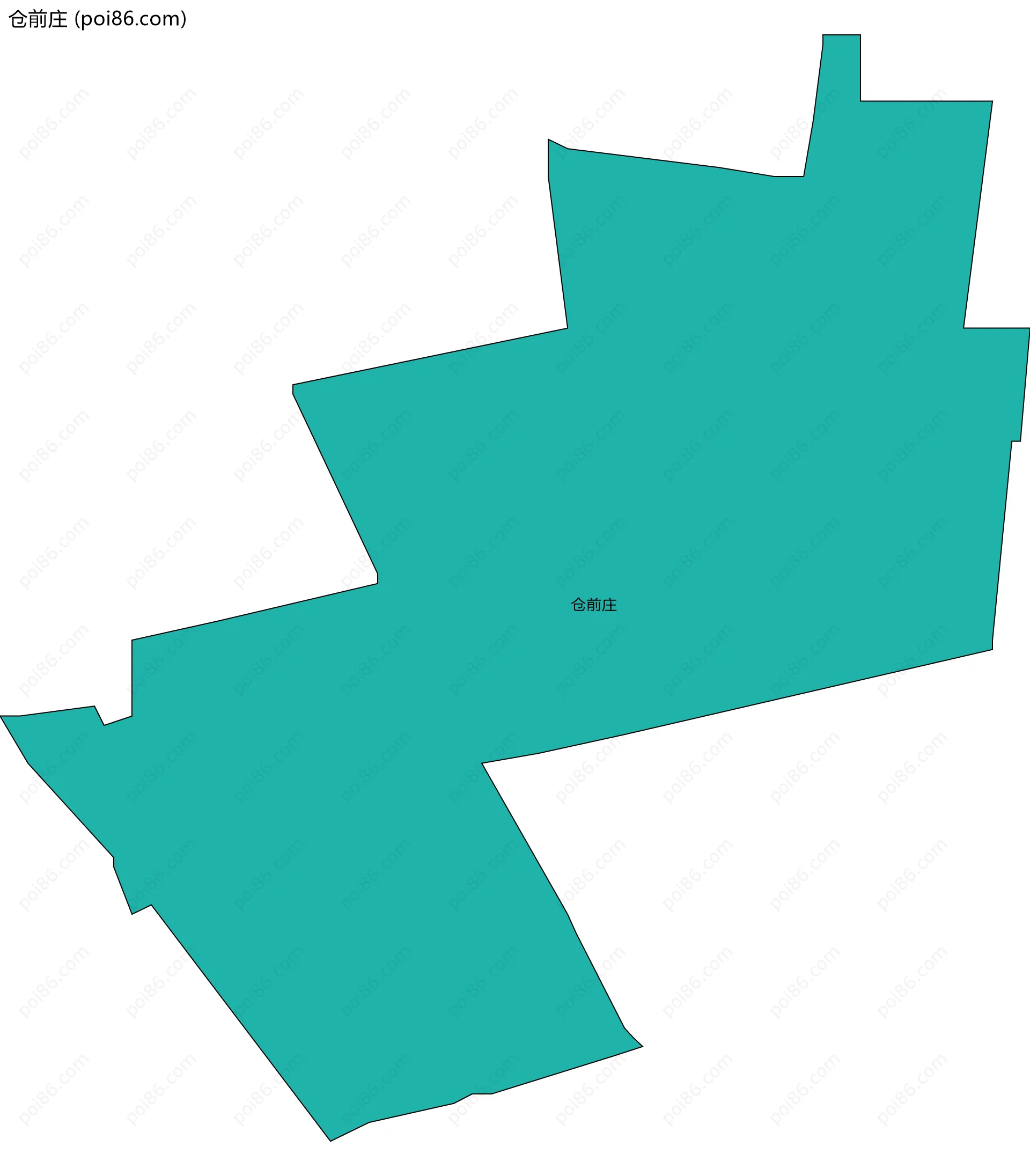 仓前庄边界地图