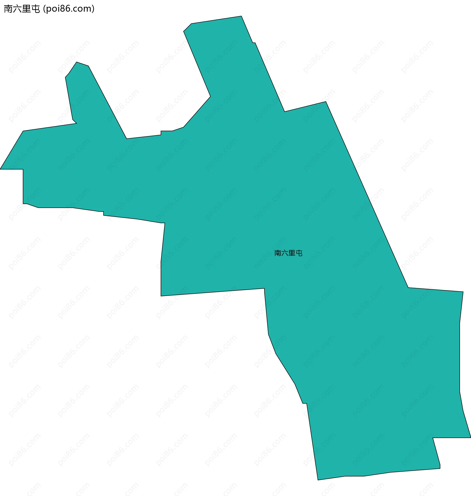 南六里屯边界地图