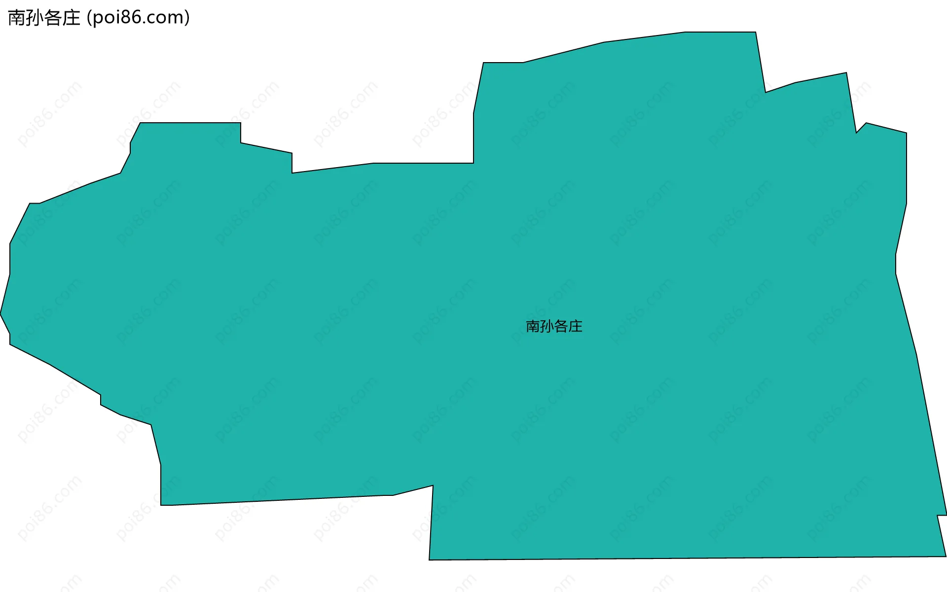 南孙各庄边界地图