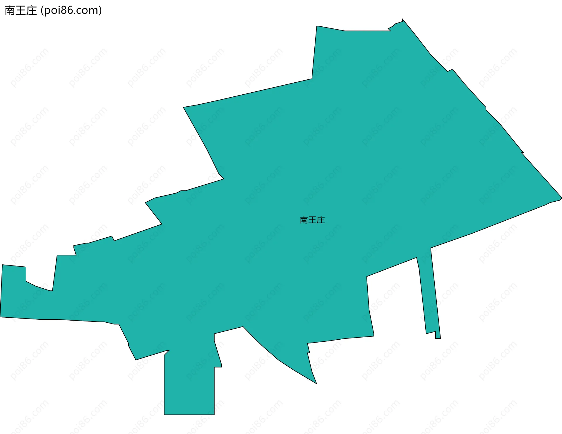 南王庄边界地图