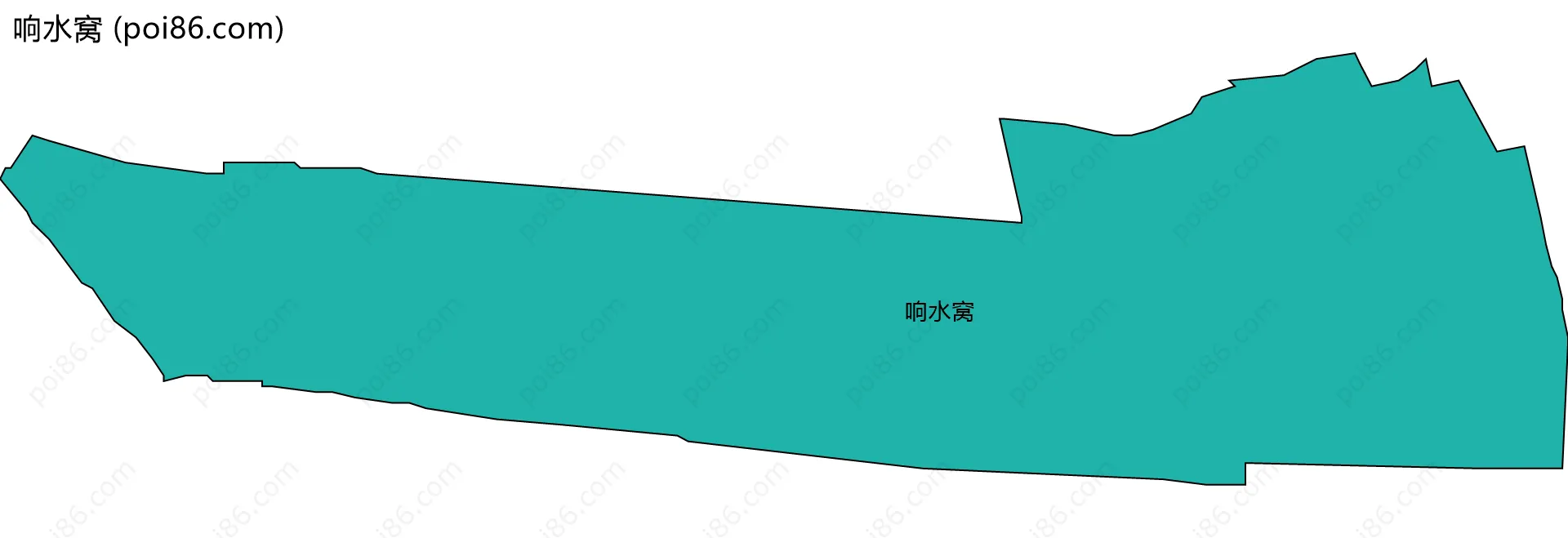 响水窝边界地图