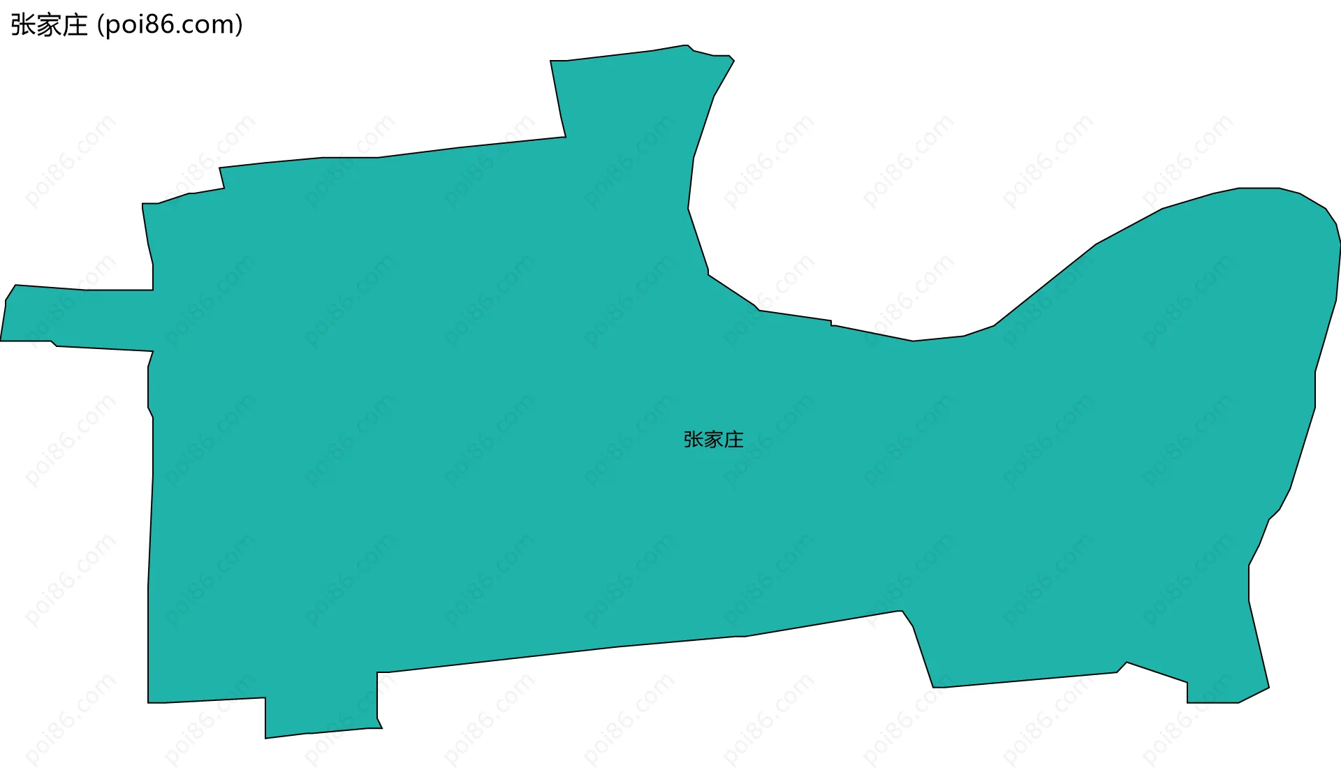 张家庄边界地图