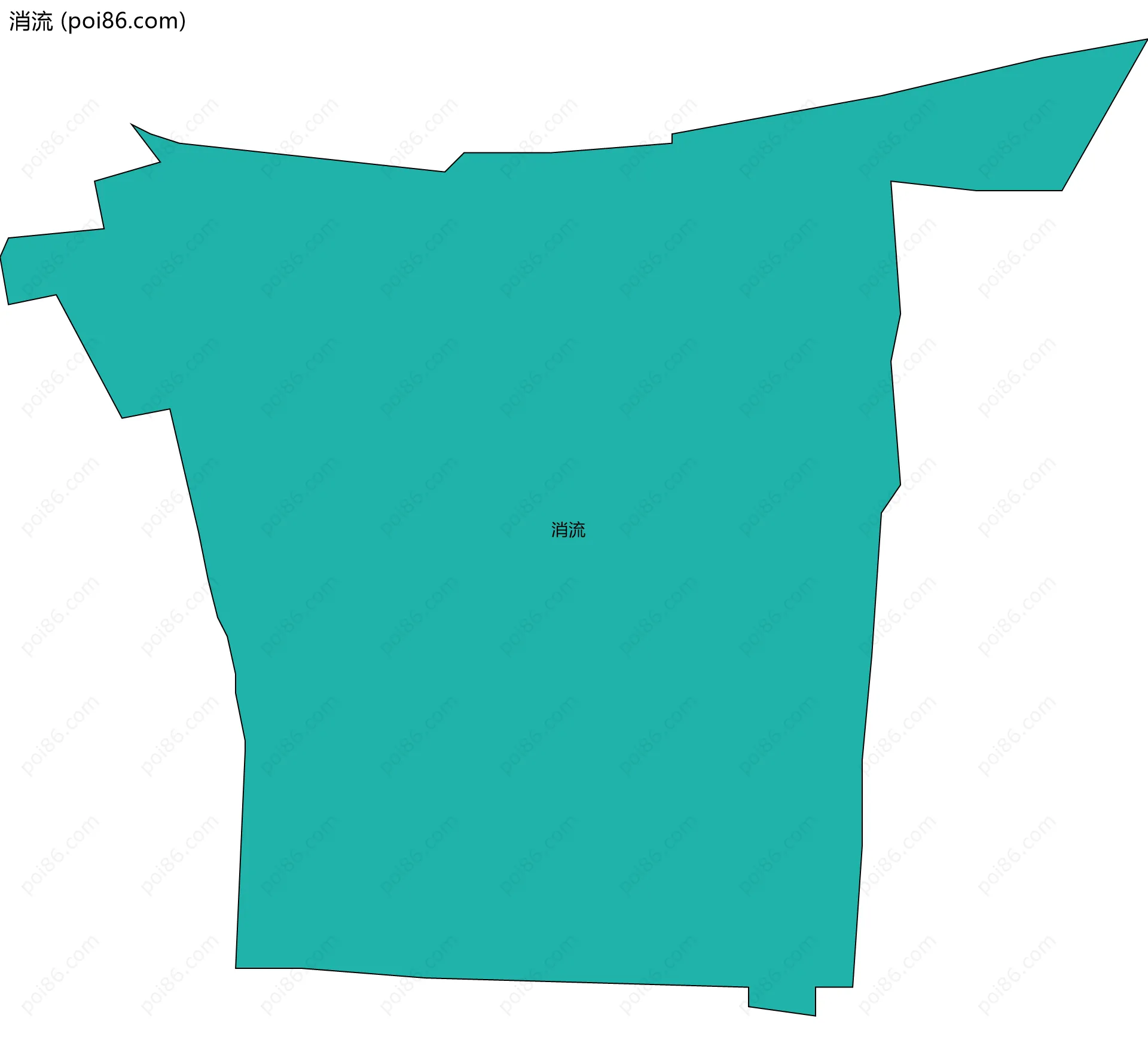消流边界地图