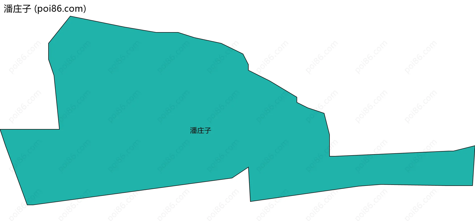 潘庄子边界地图