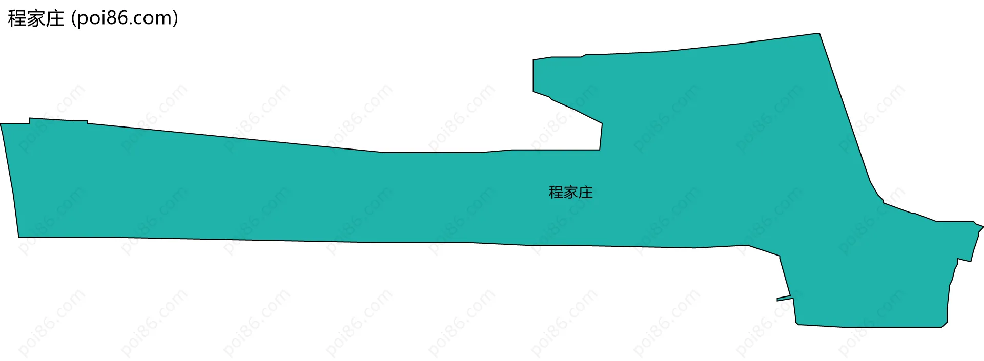 程家庄边界地图