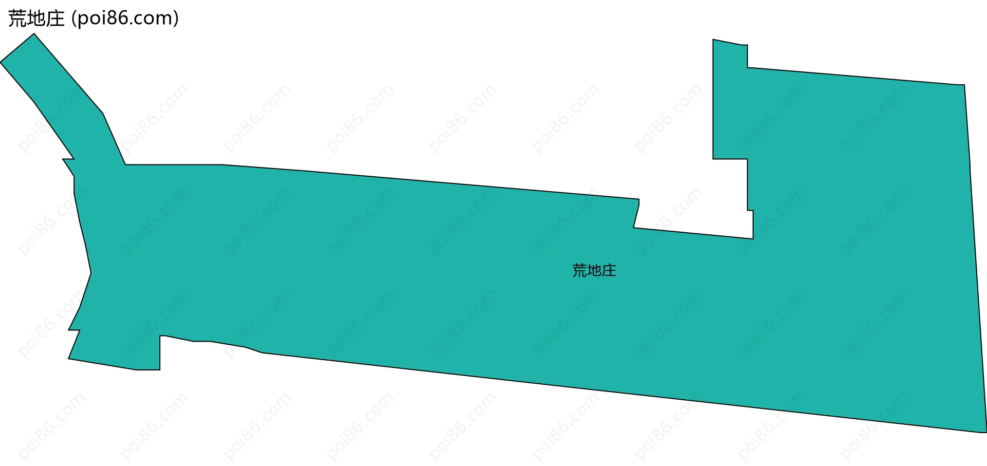 荒地庄边界地图