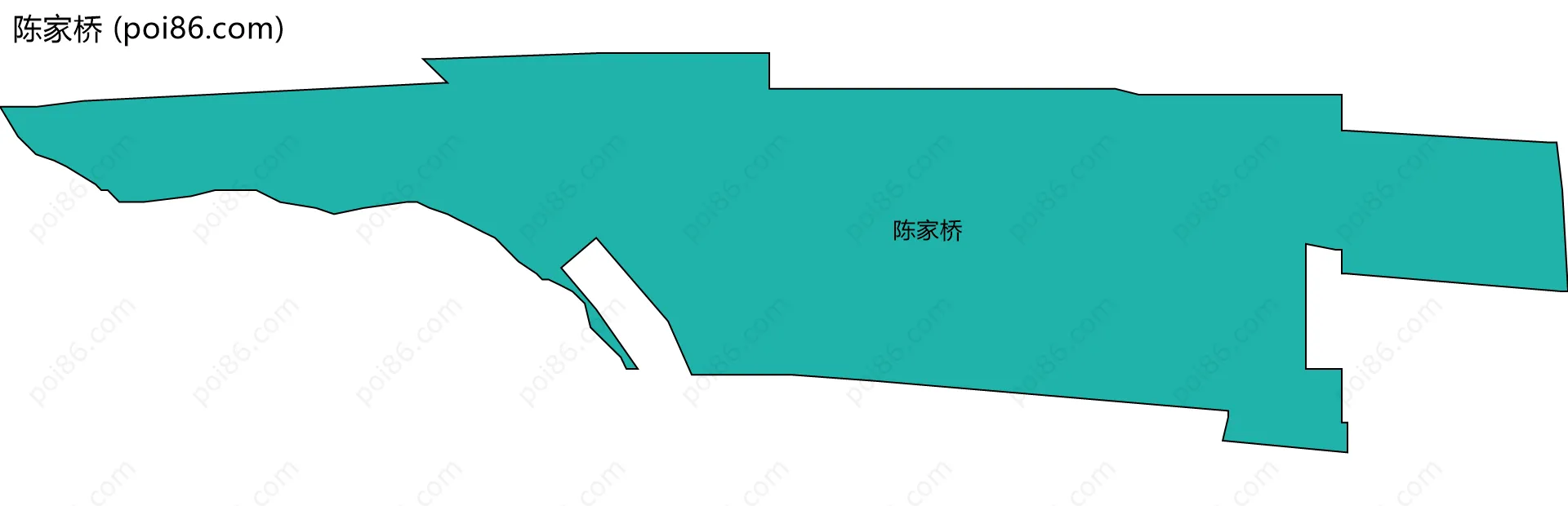 陈家桥边界地图