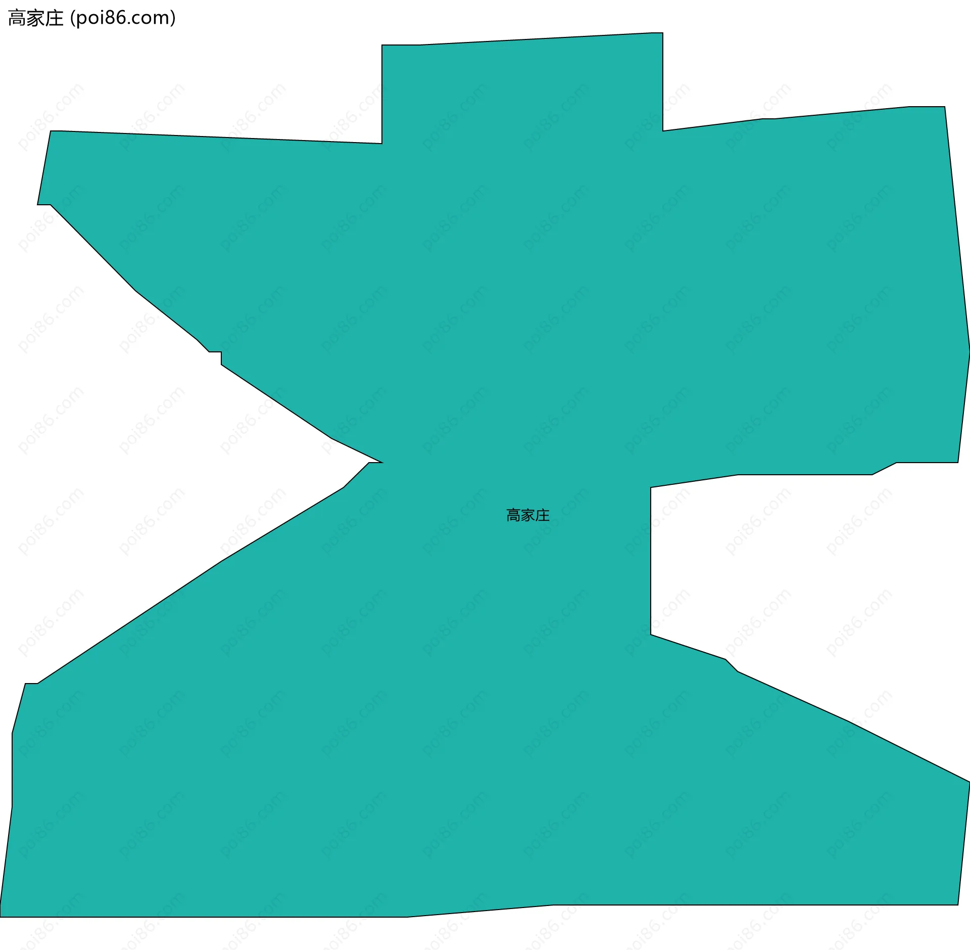 高家庄边界地图