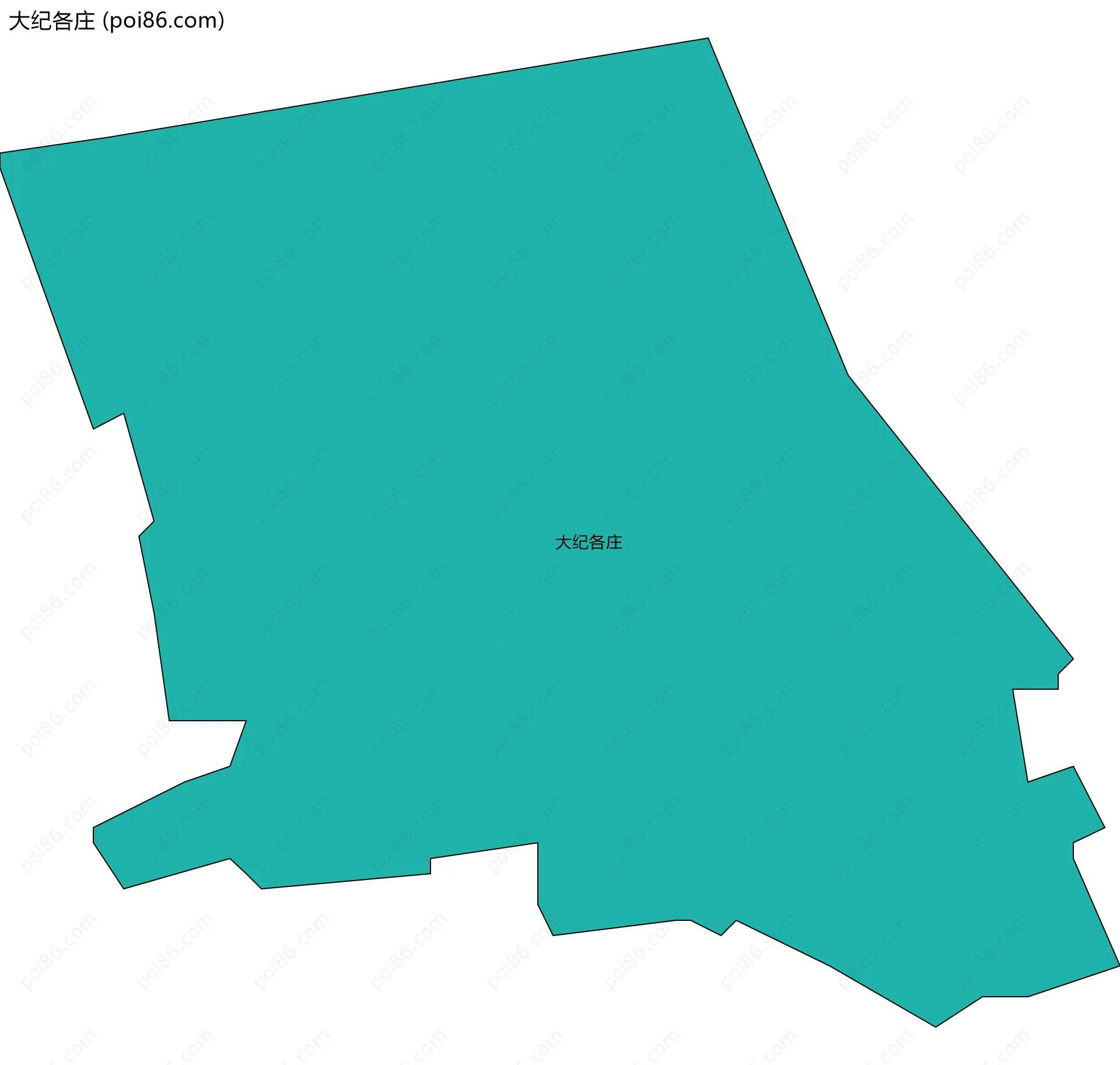 大纪各庄边界地图