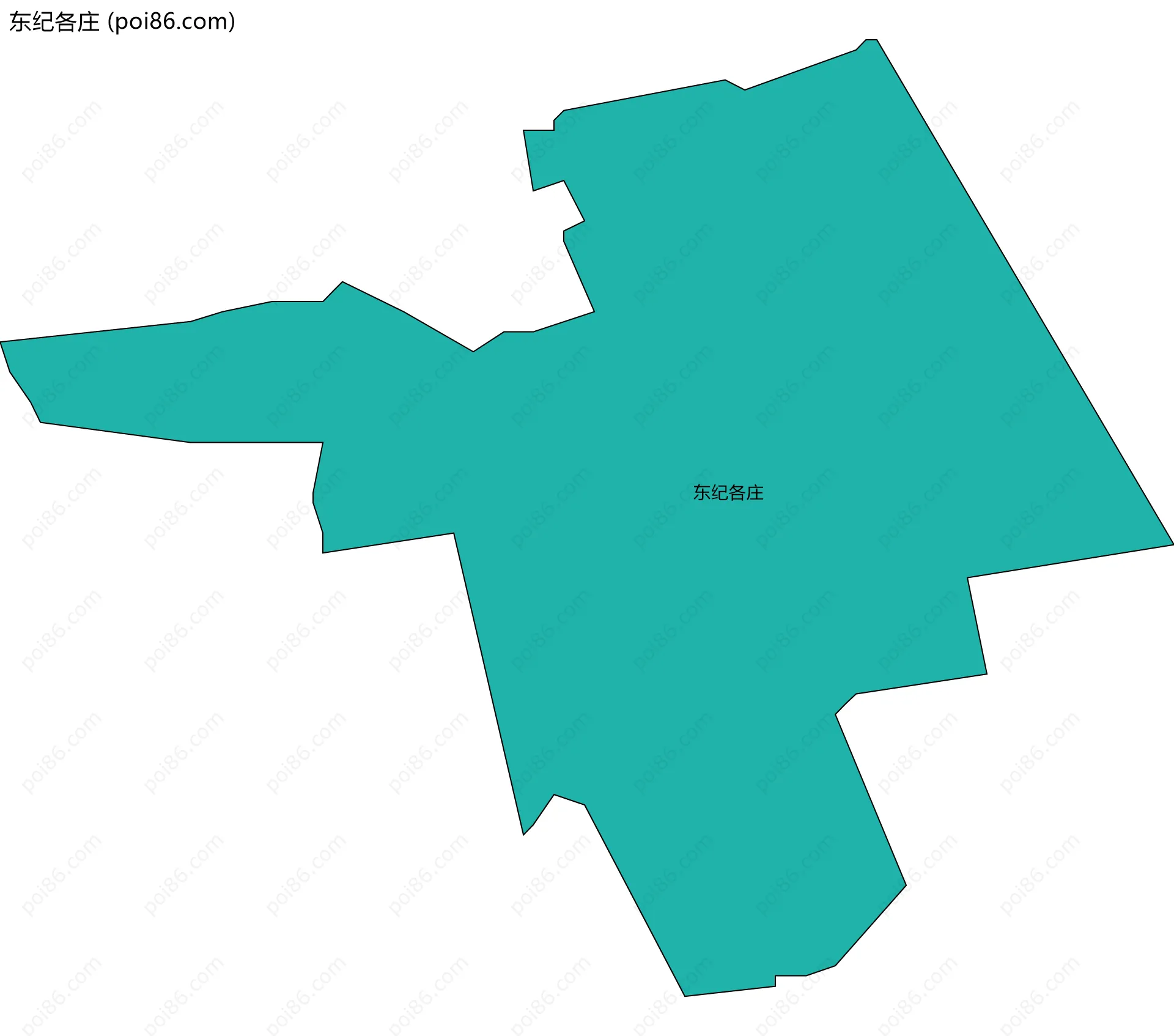 东纪各庄边界地图