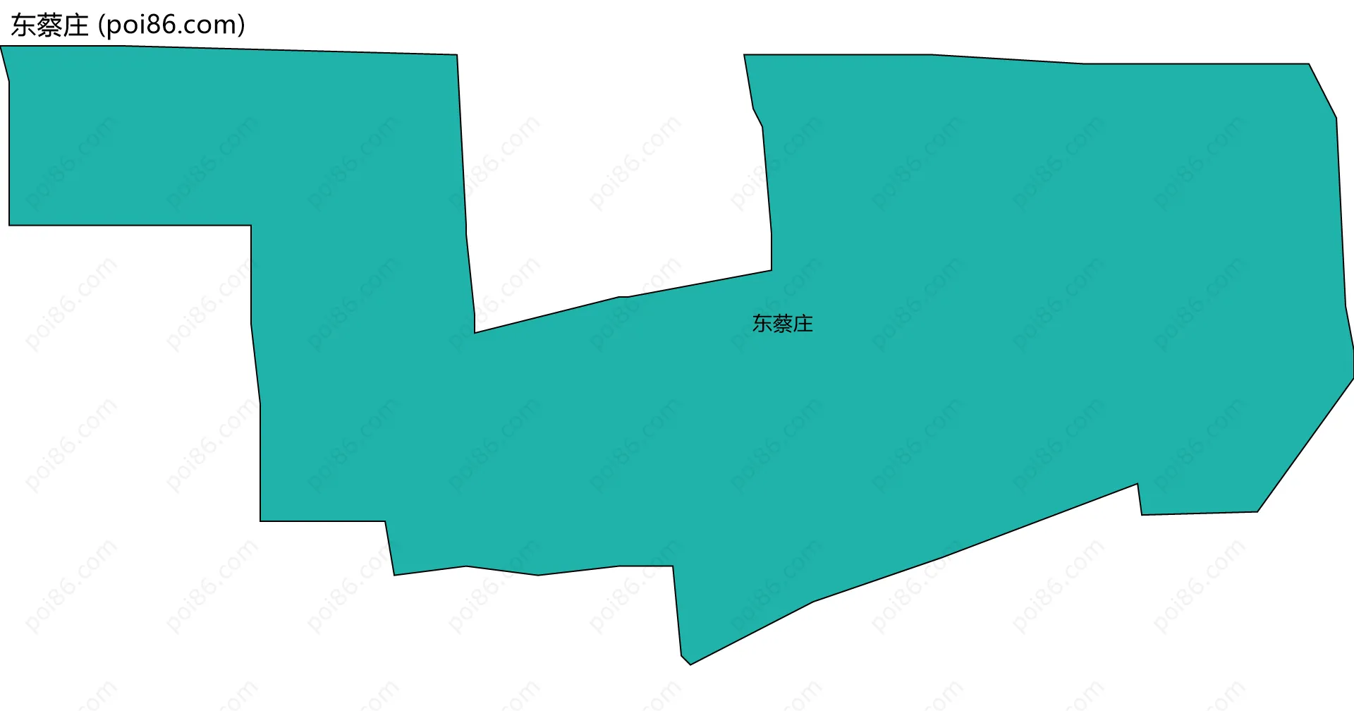 东蔡庄边界地图