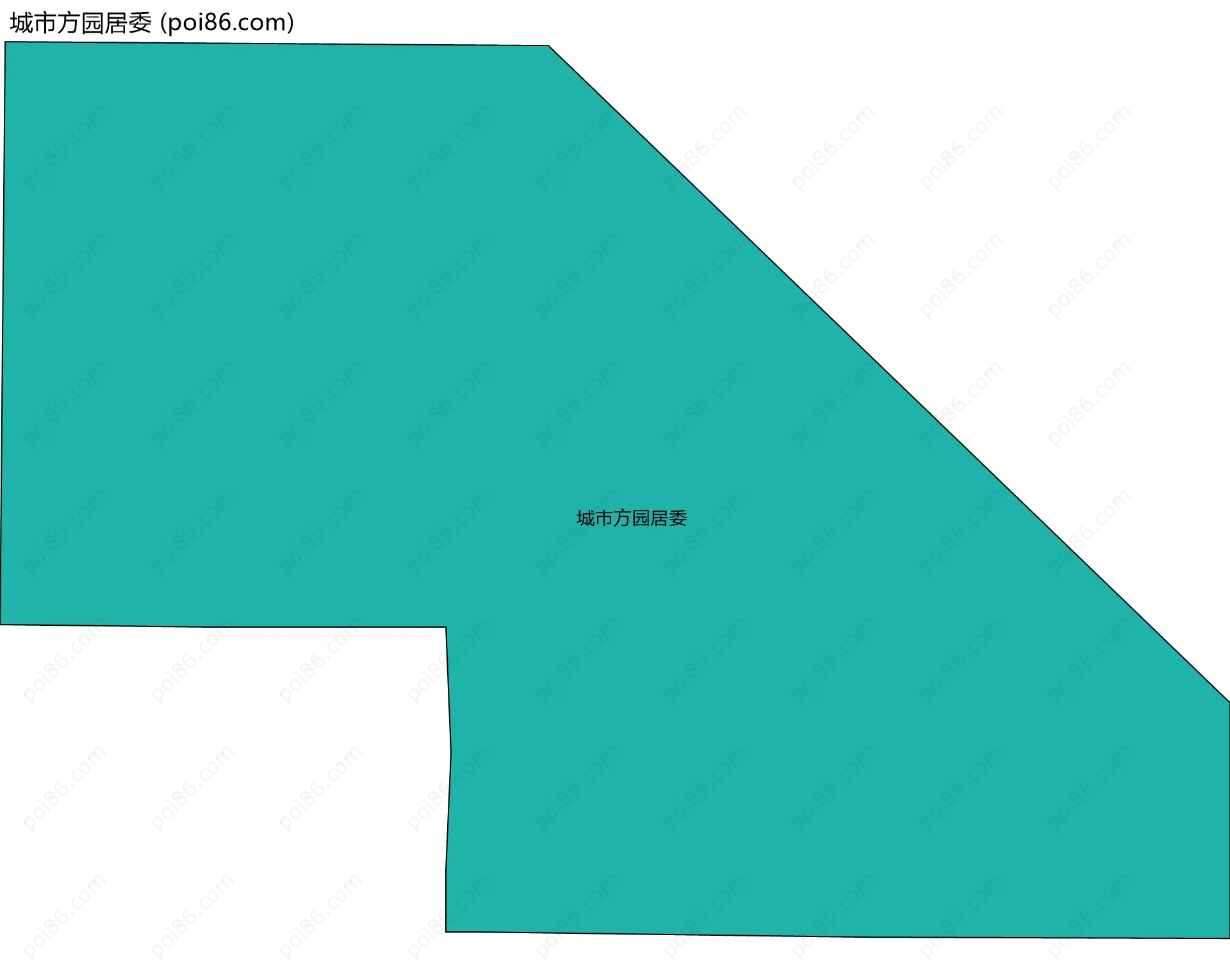 城市方园居委边界地图