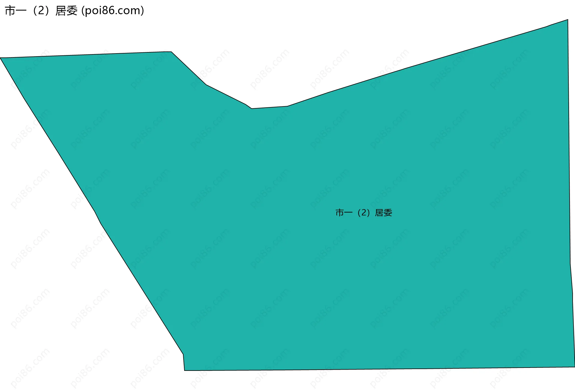 市一（2）居委边界地图
