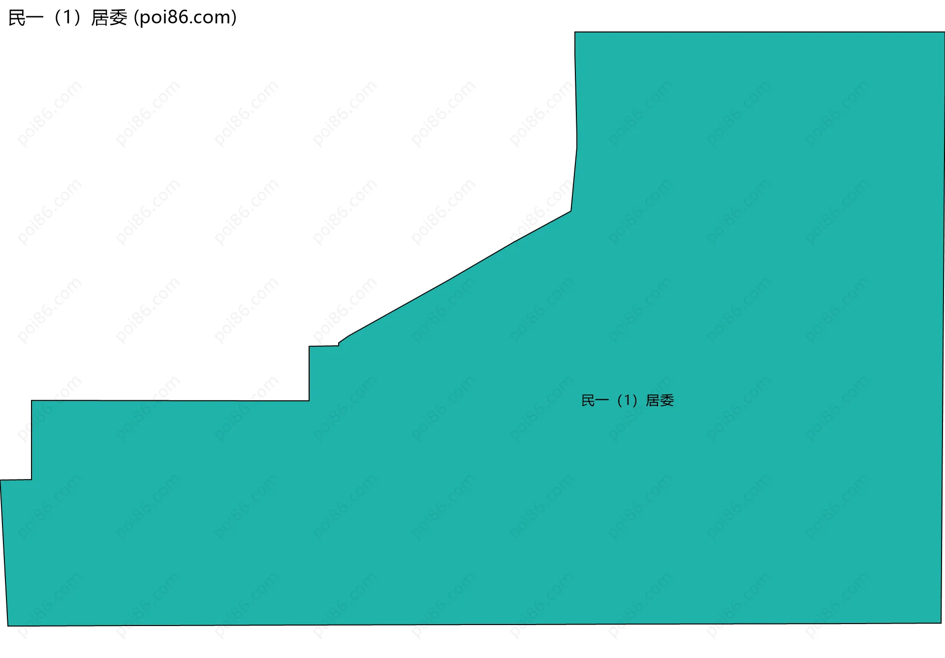 民一（1）居委边界地图