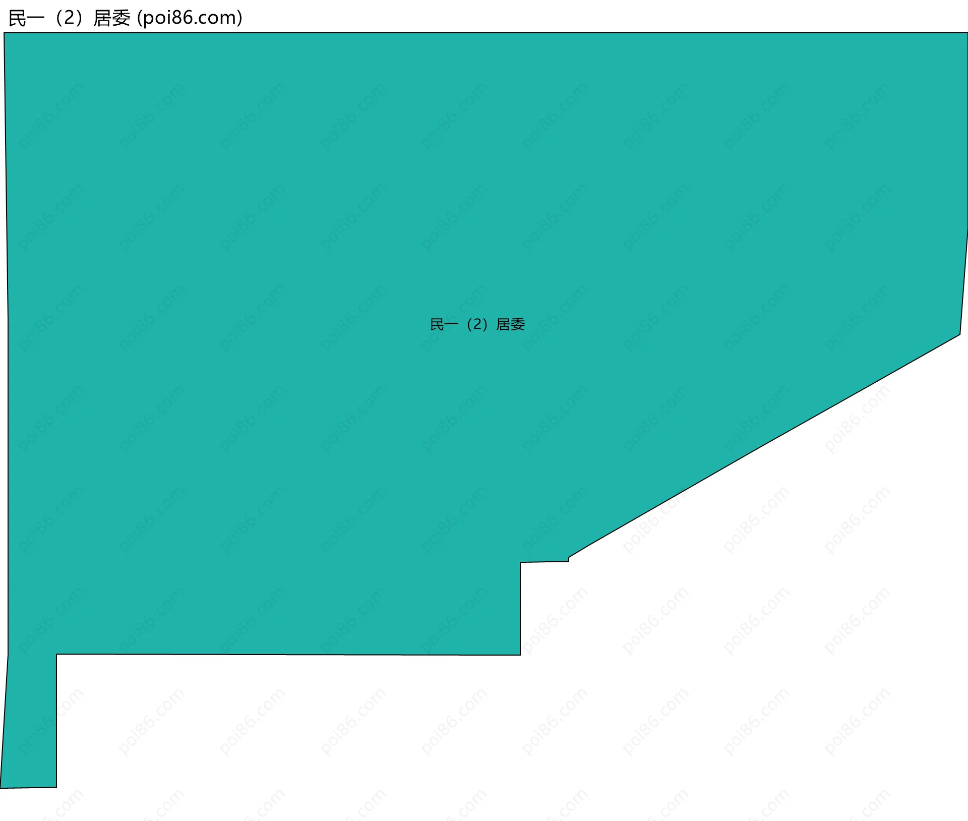 民一（2）居委边界地图