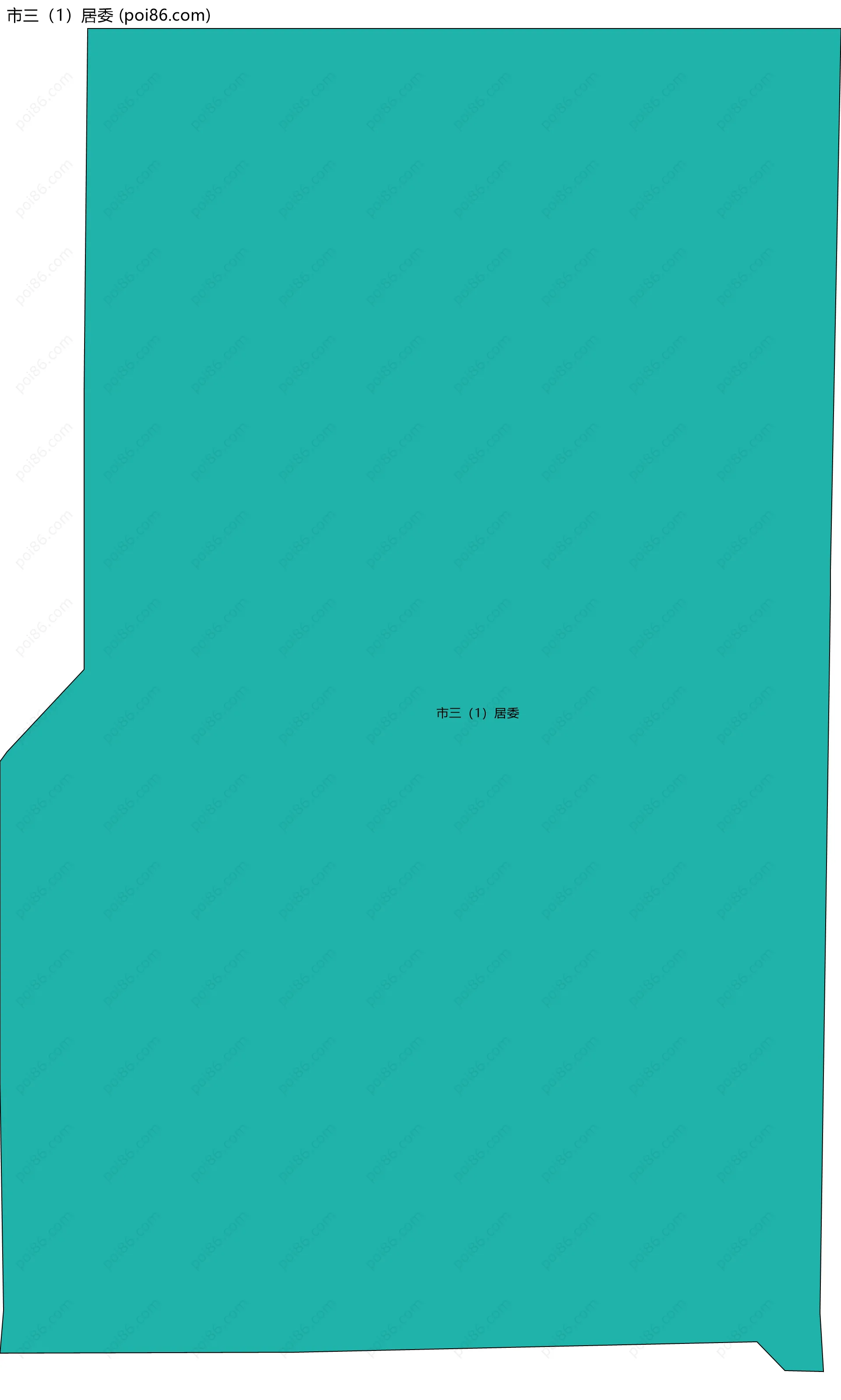 市三（1）居委边界地图