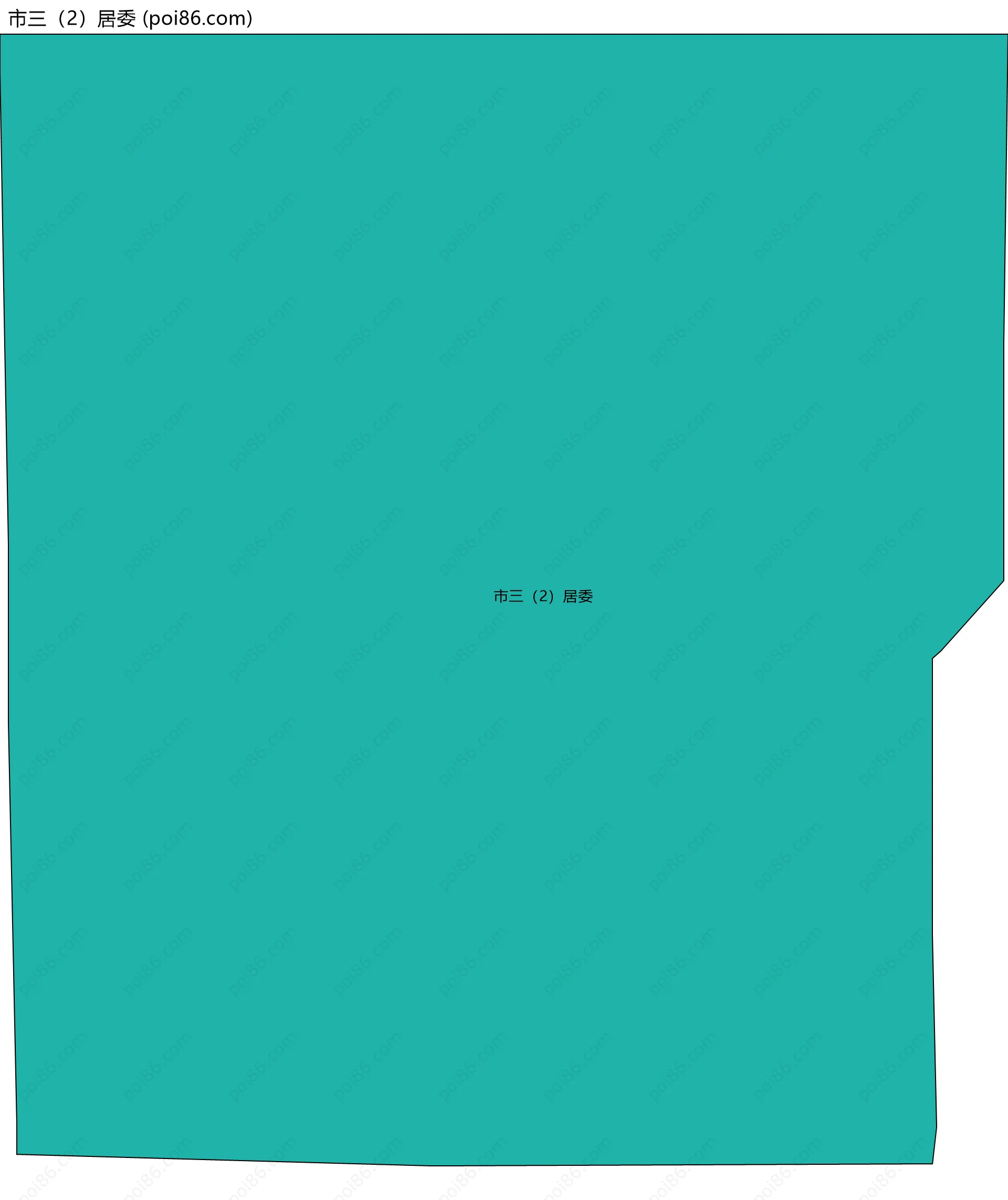 市三（2）居委边界地图