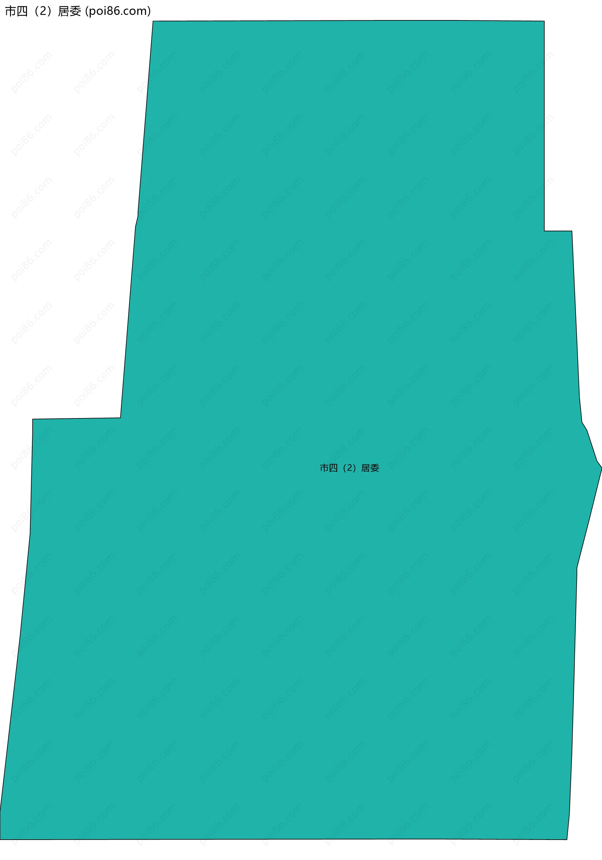 市四（2）居委边界地图