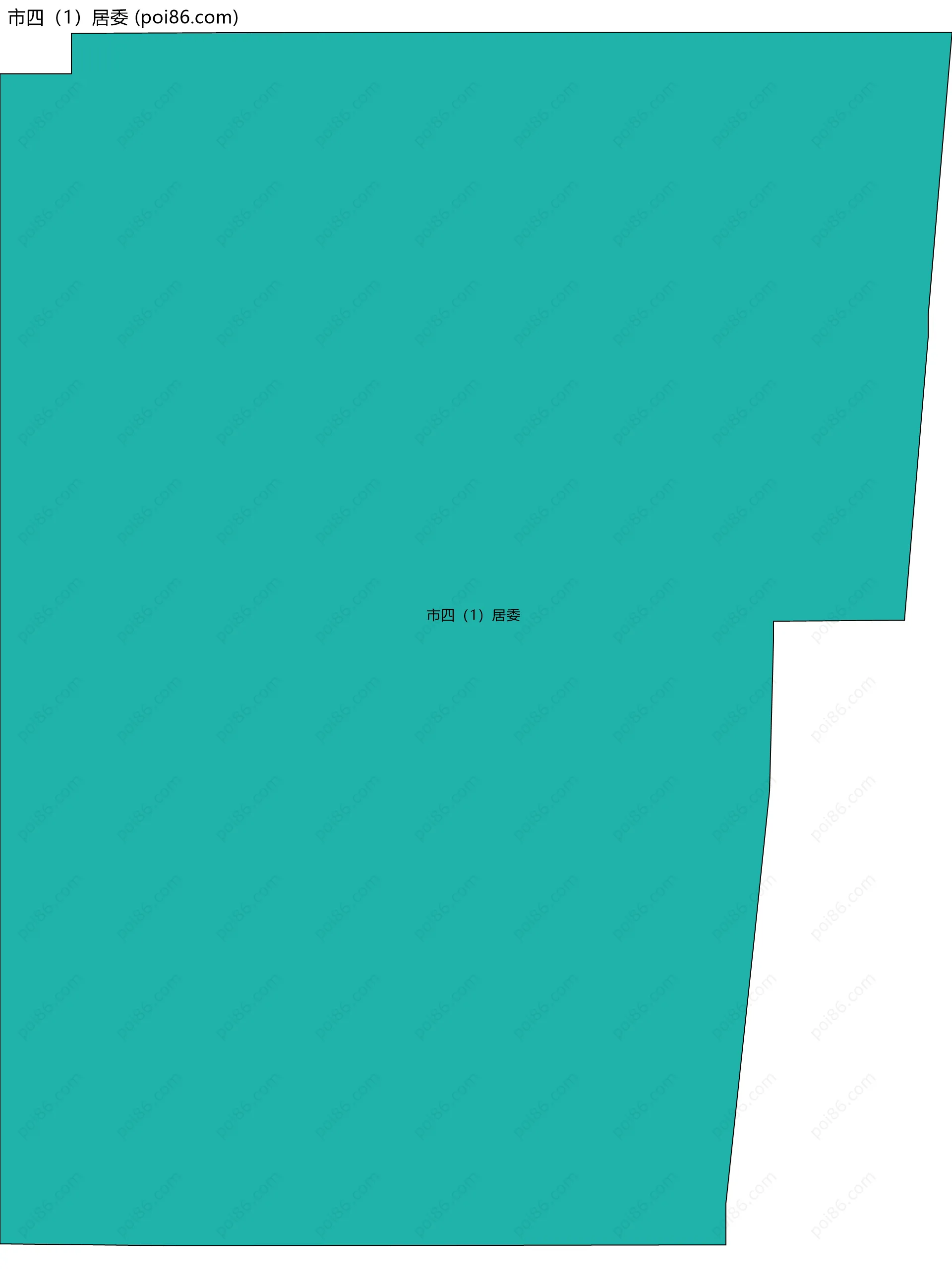 市四（1）居委边界地图