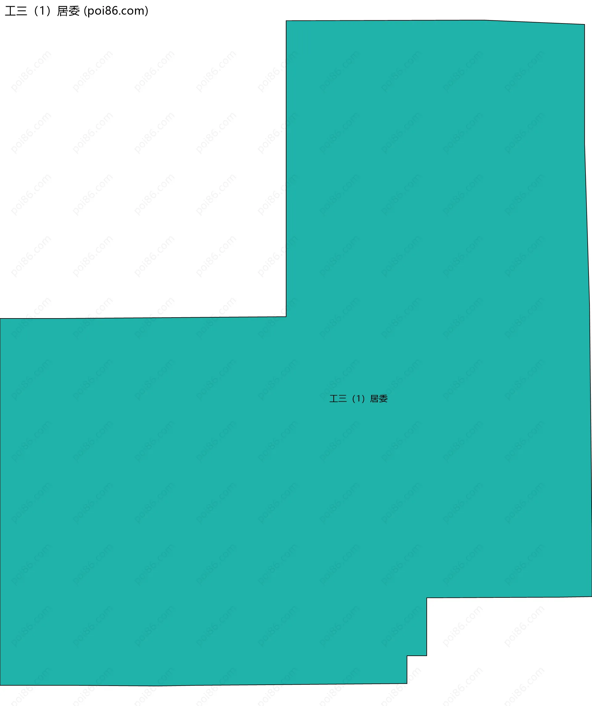 工三（1）居委边界地图