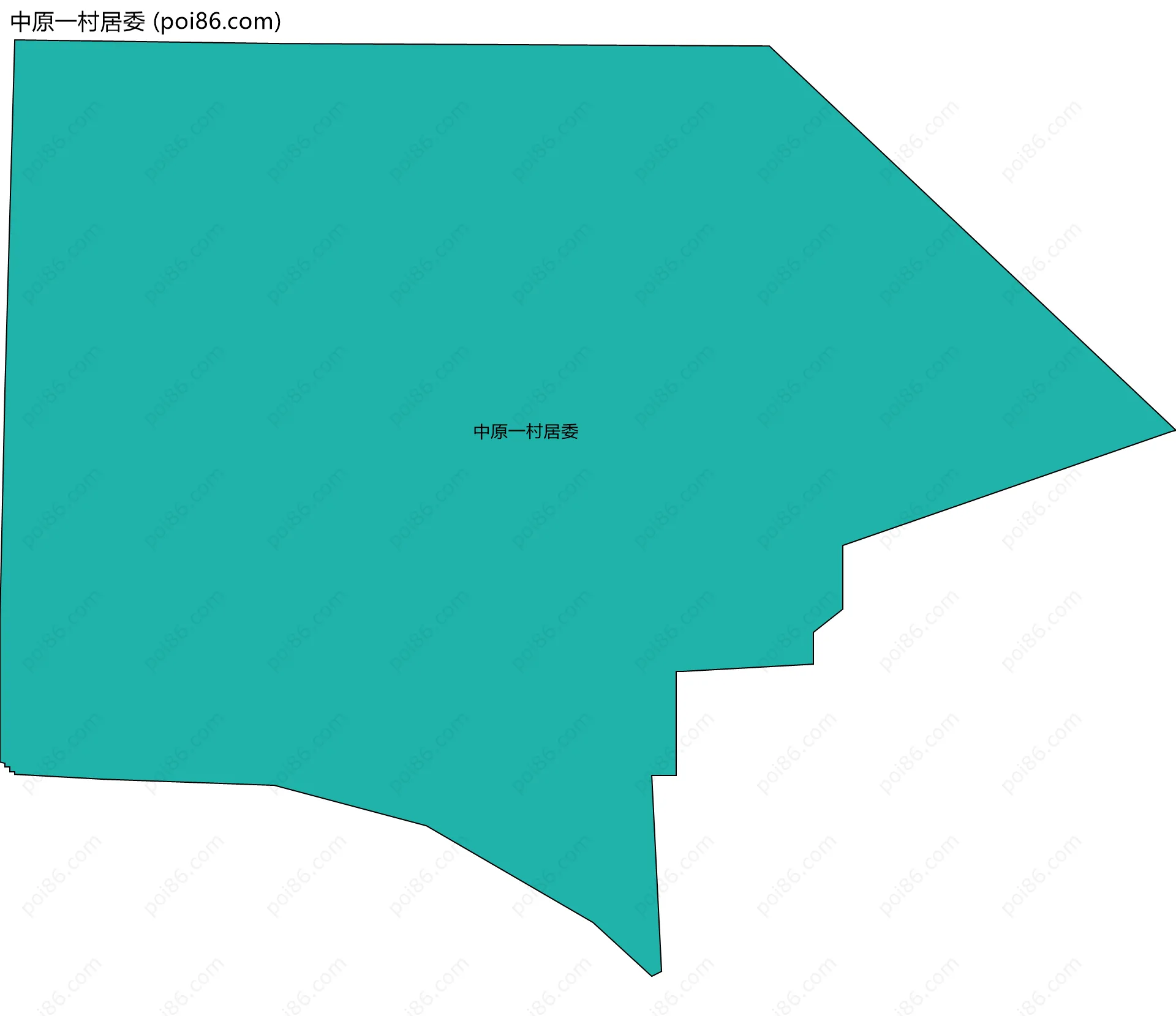 中原一村居委边界地图