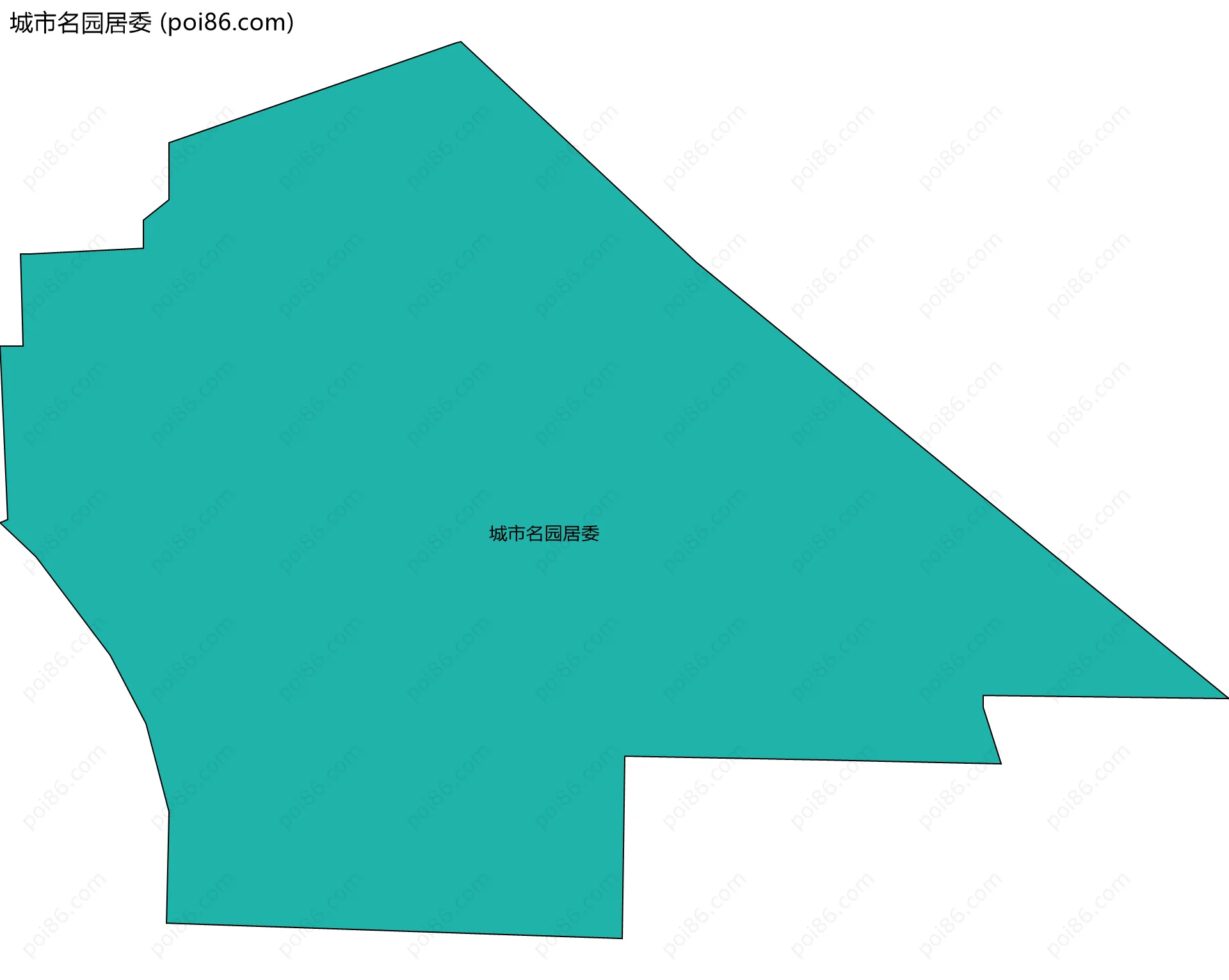 城市名园居委边界地图