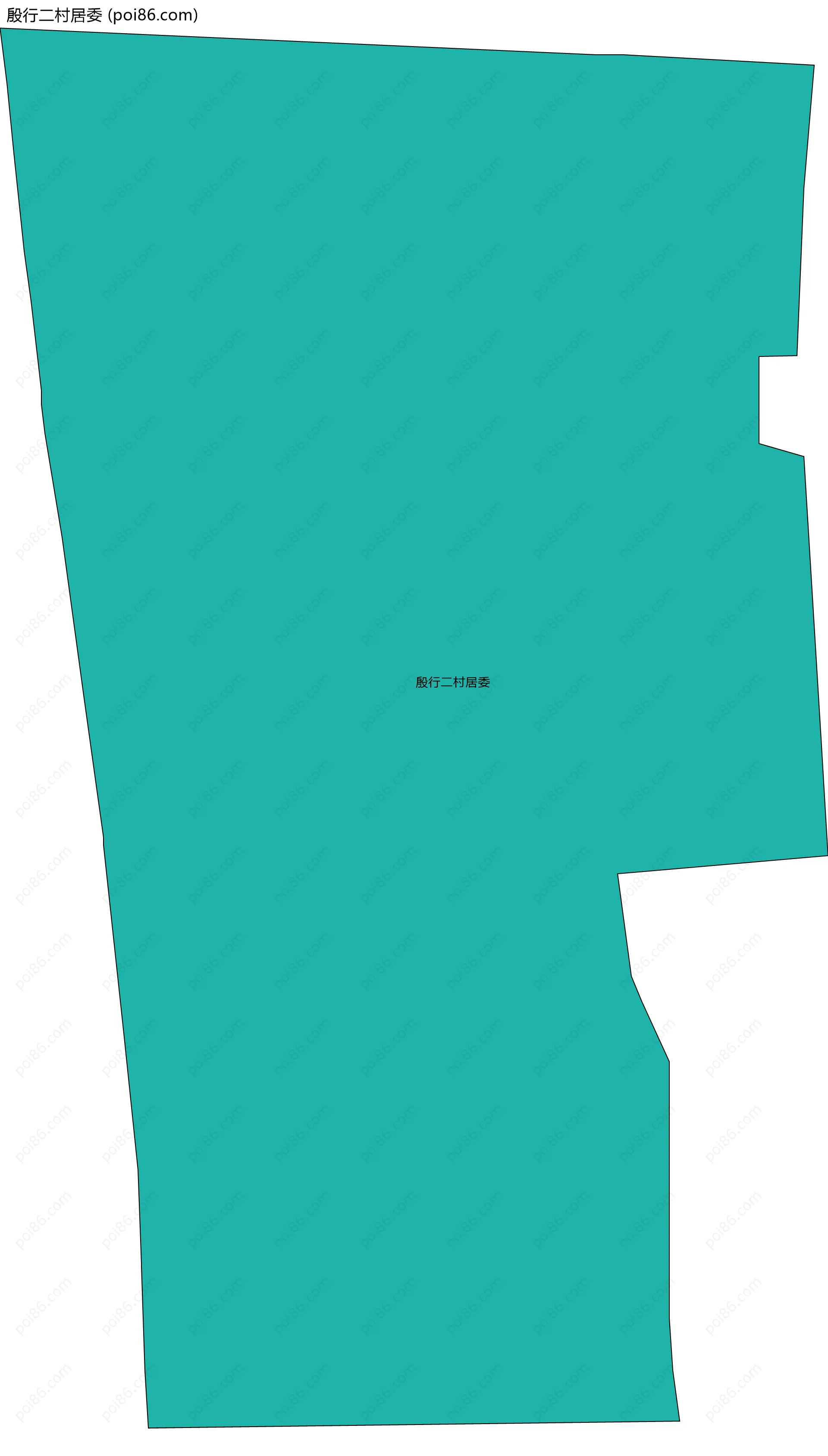 殷行二村居委边界地图