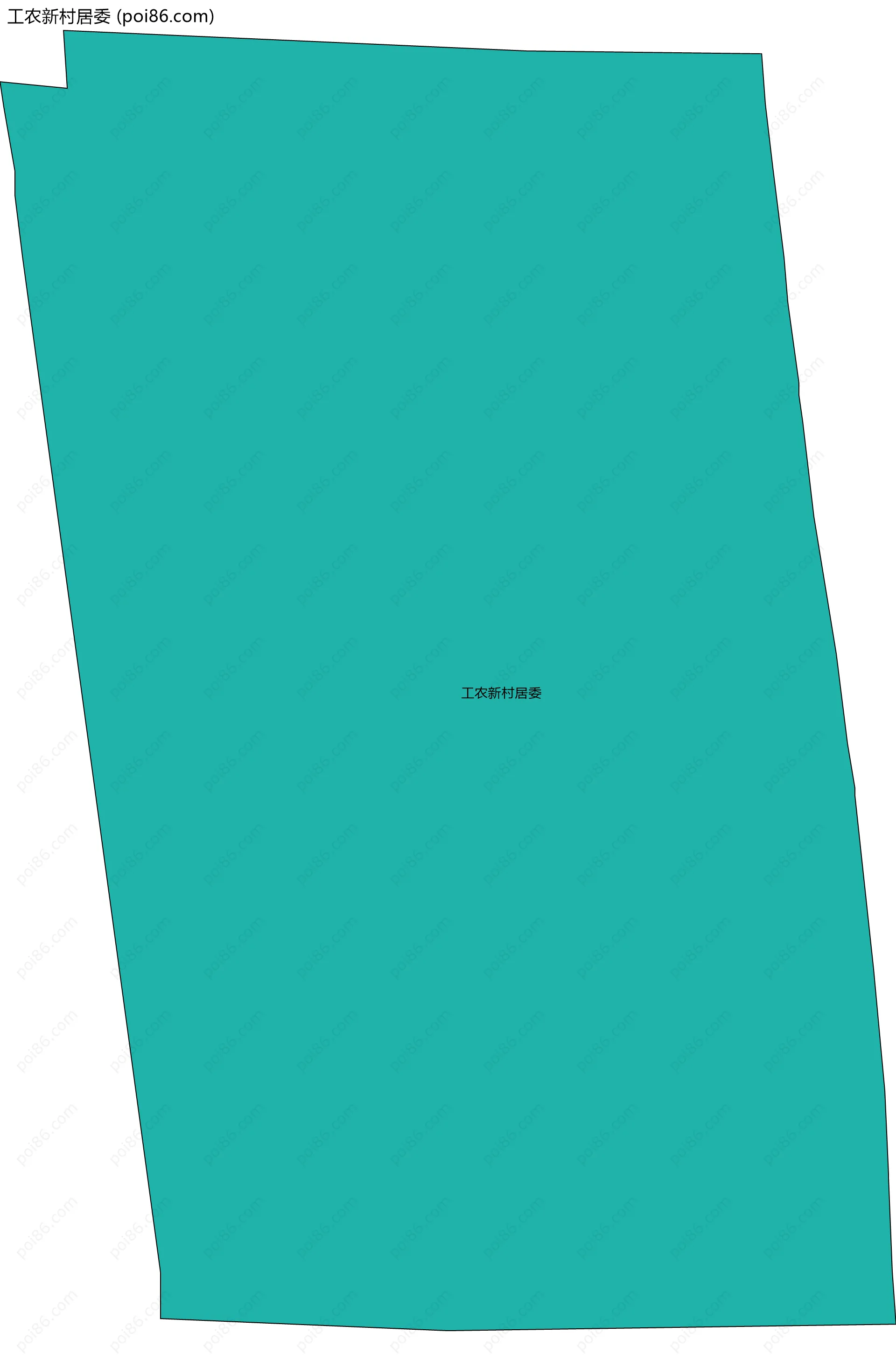 工农新村居委边界地图