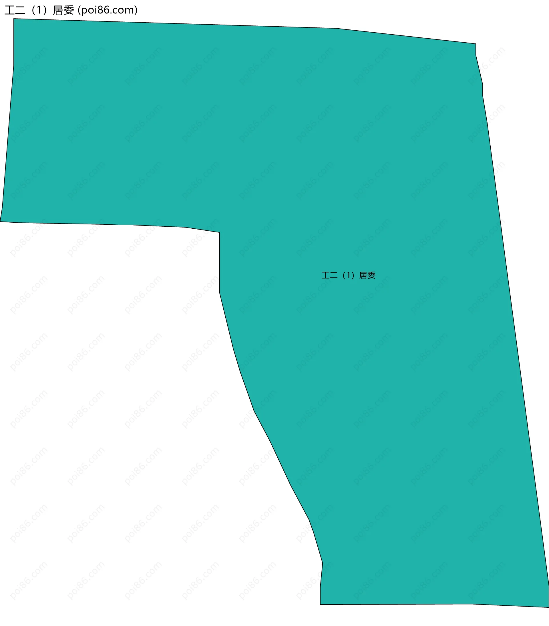 工二（1）居委边界地图