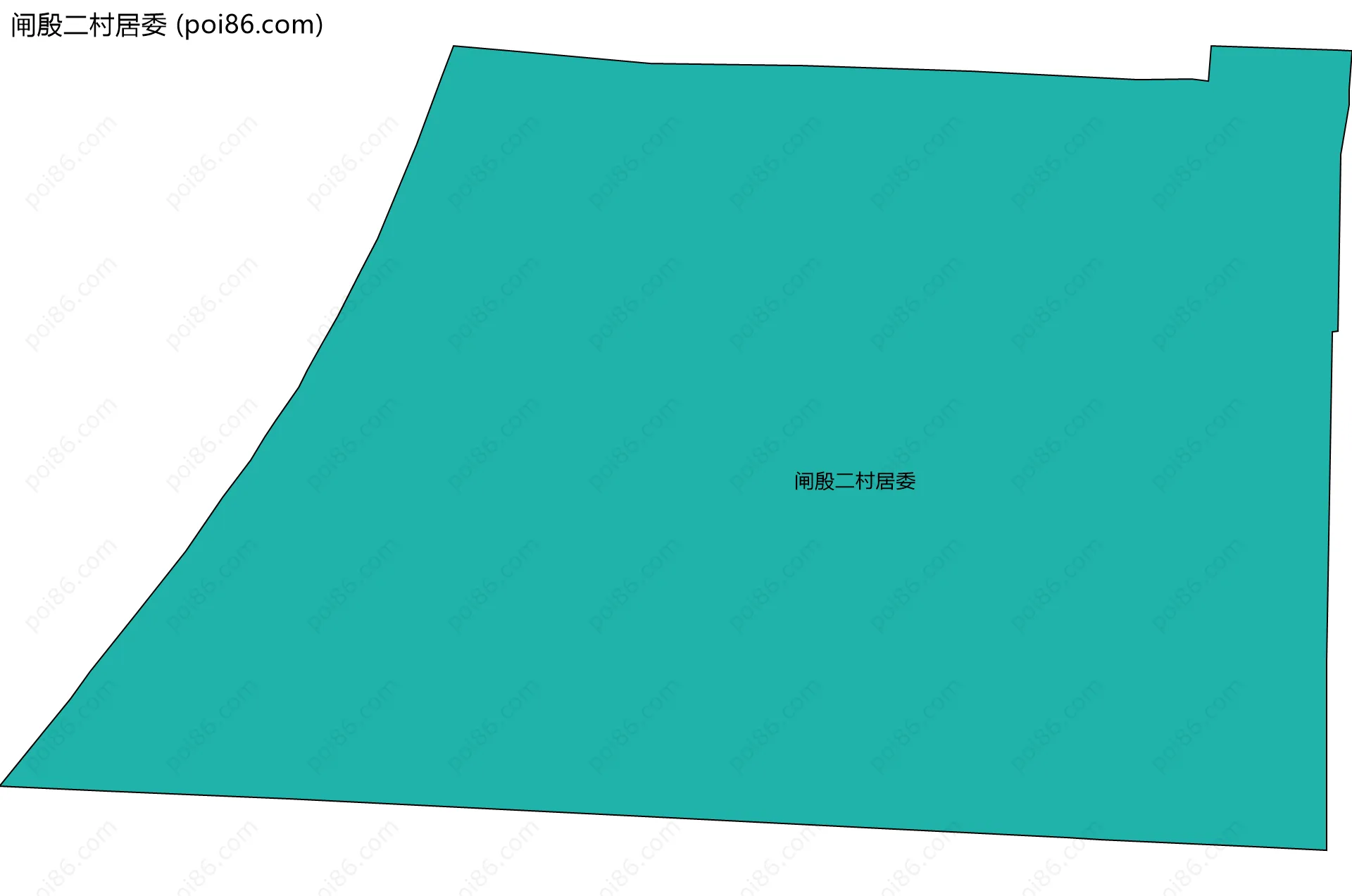 闸殷二村居委边界地图