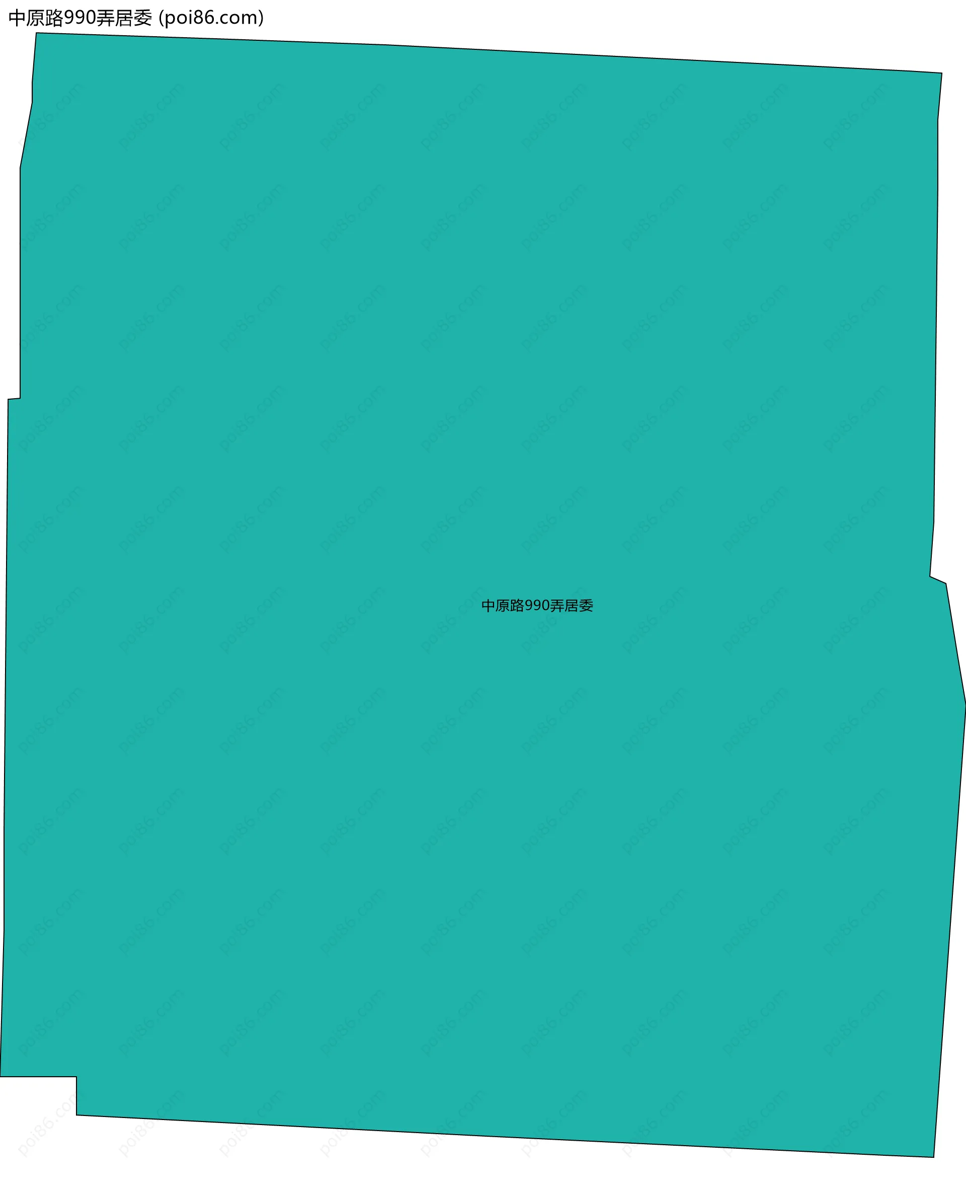 中原路990弄居委边界地图