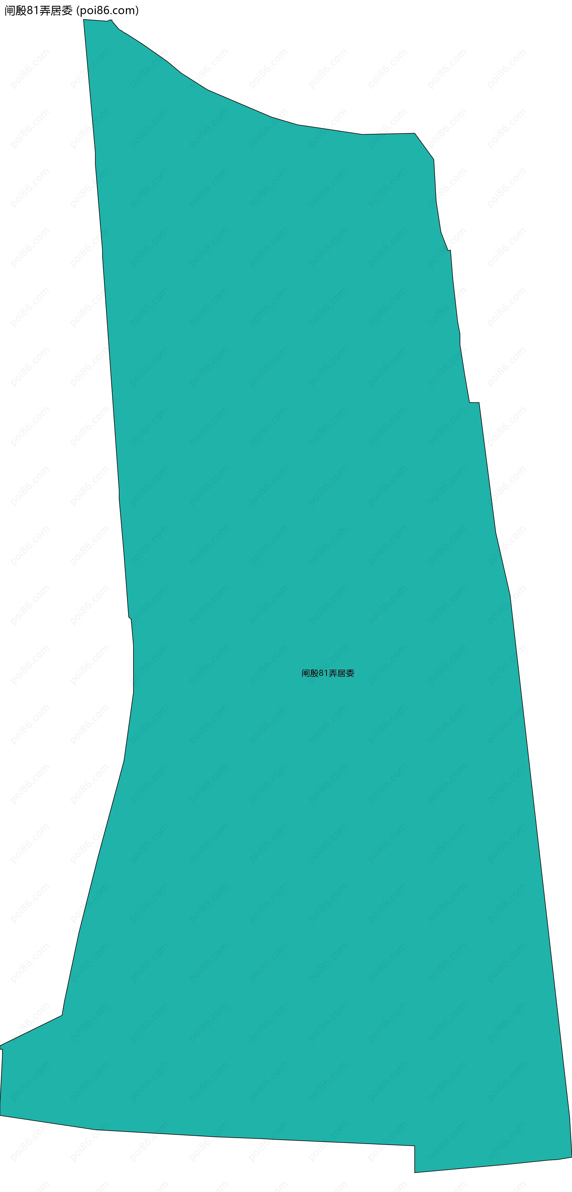 闸殷81弄居委边界地图