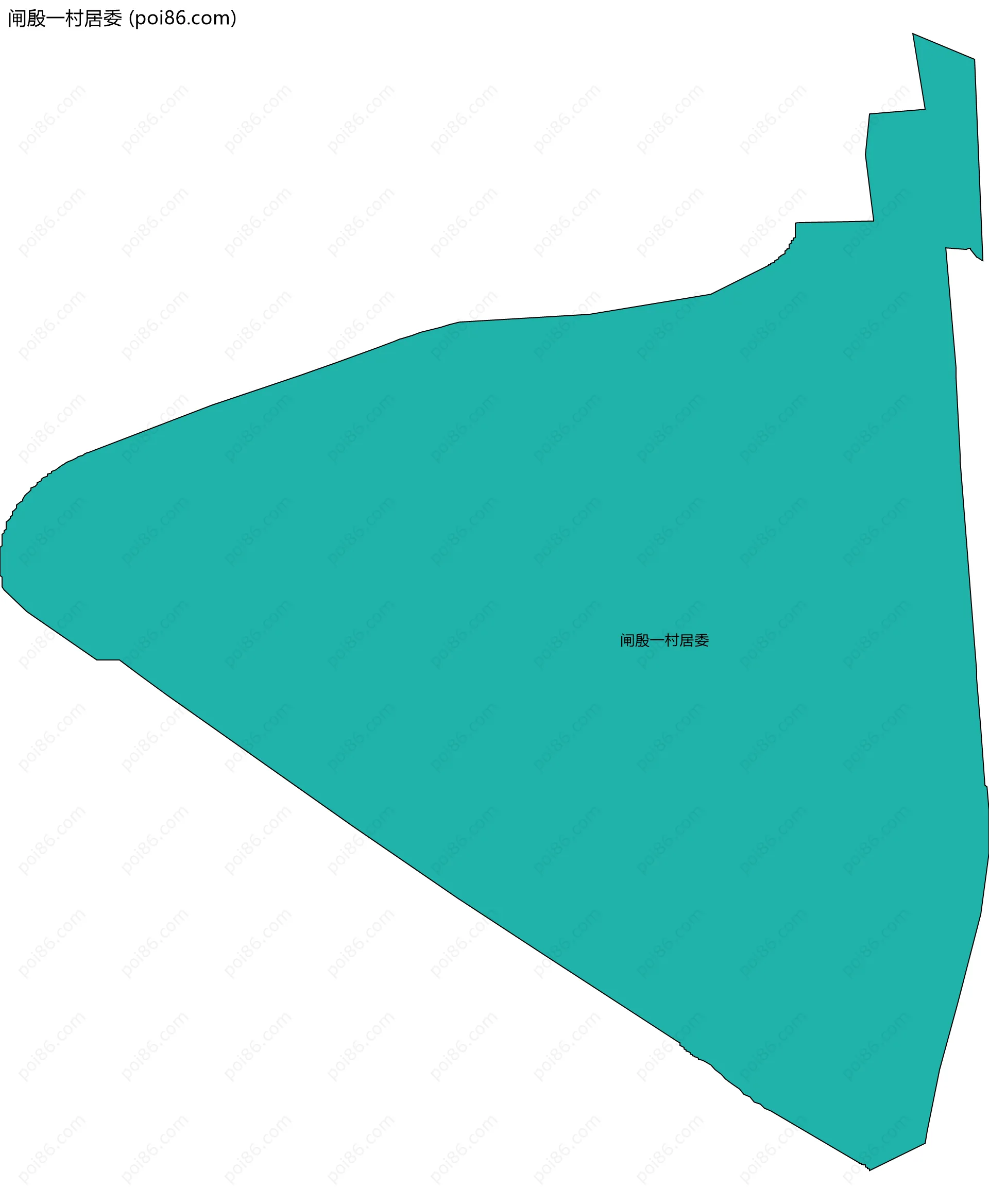 闸殷一村居委边界地图
