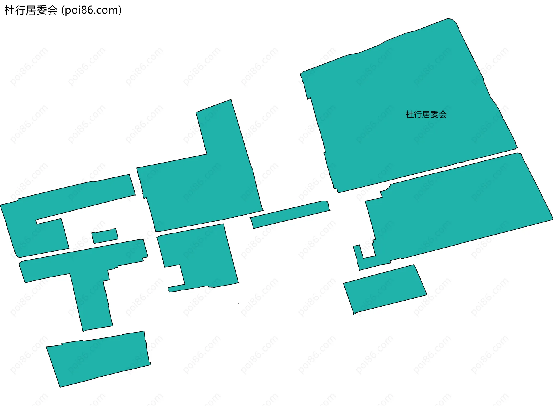 杜行居委会边界地图