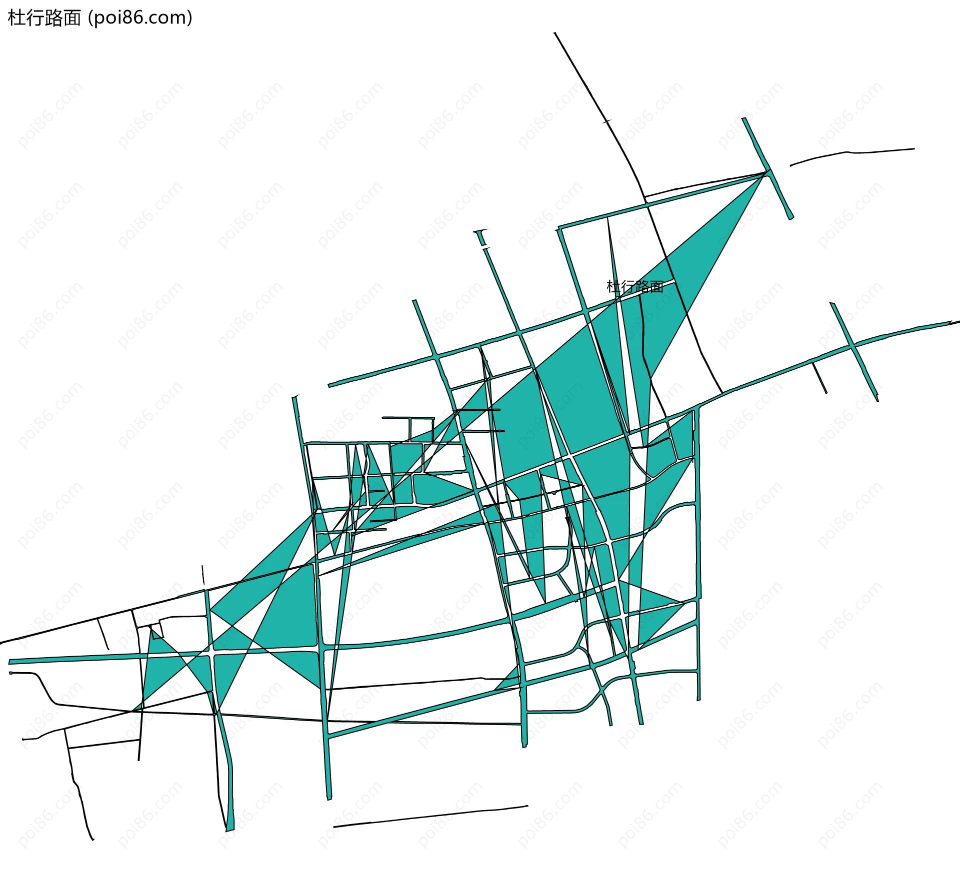 杜行路面边界地图