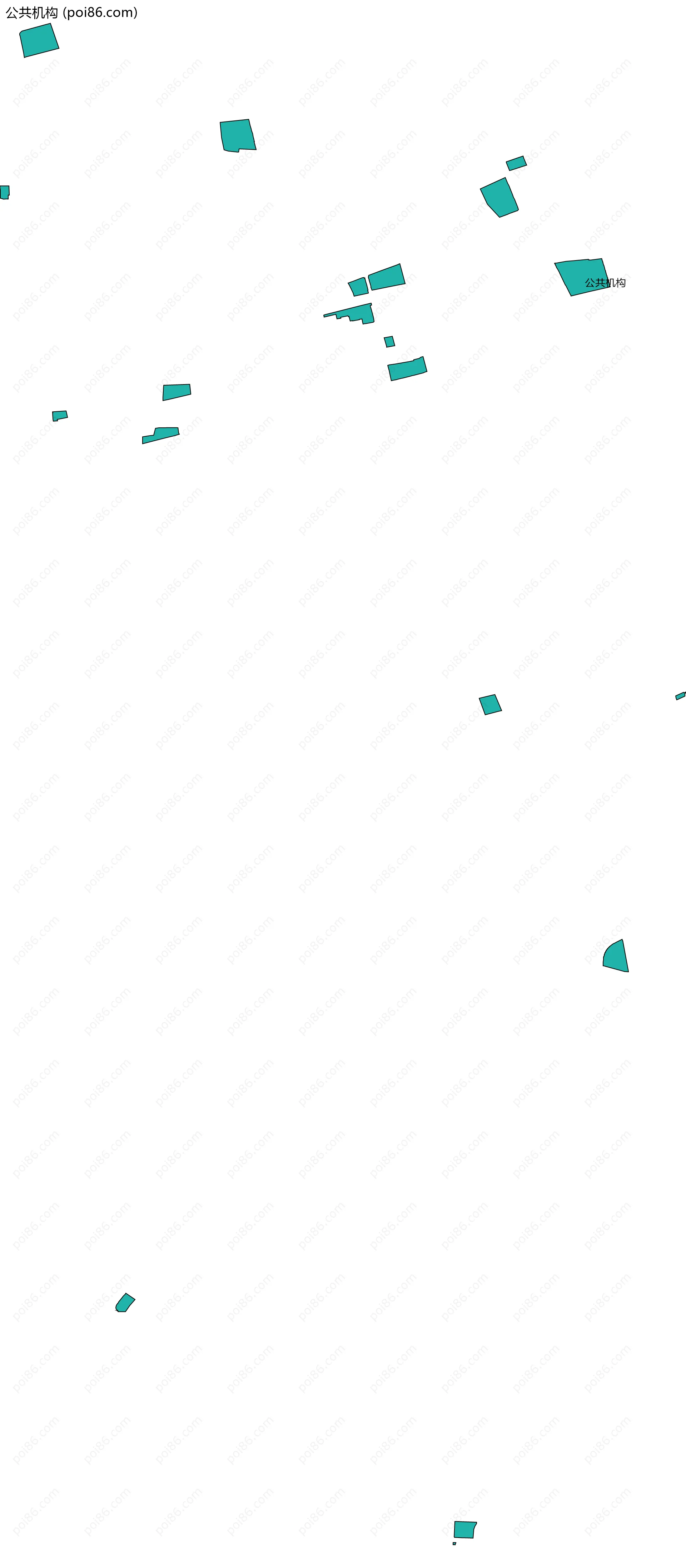 公共机构边界地图