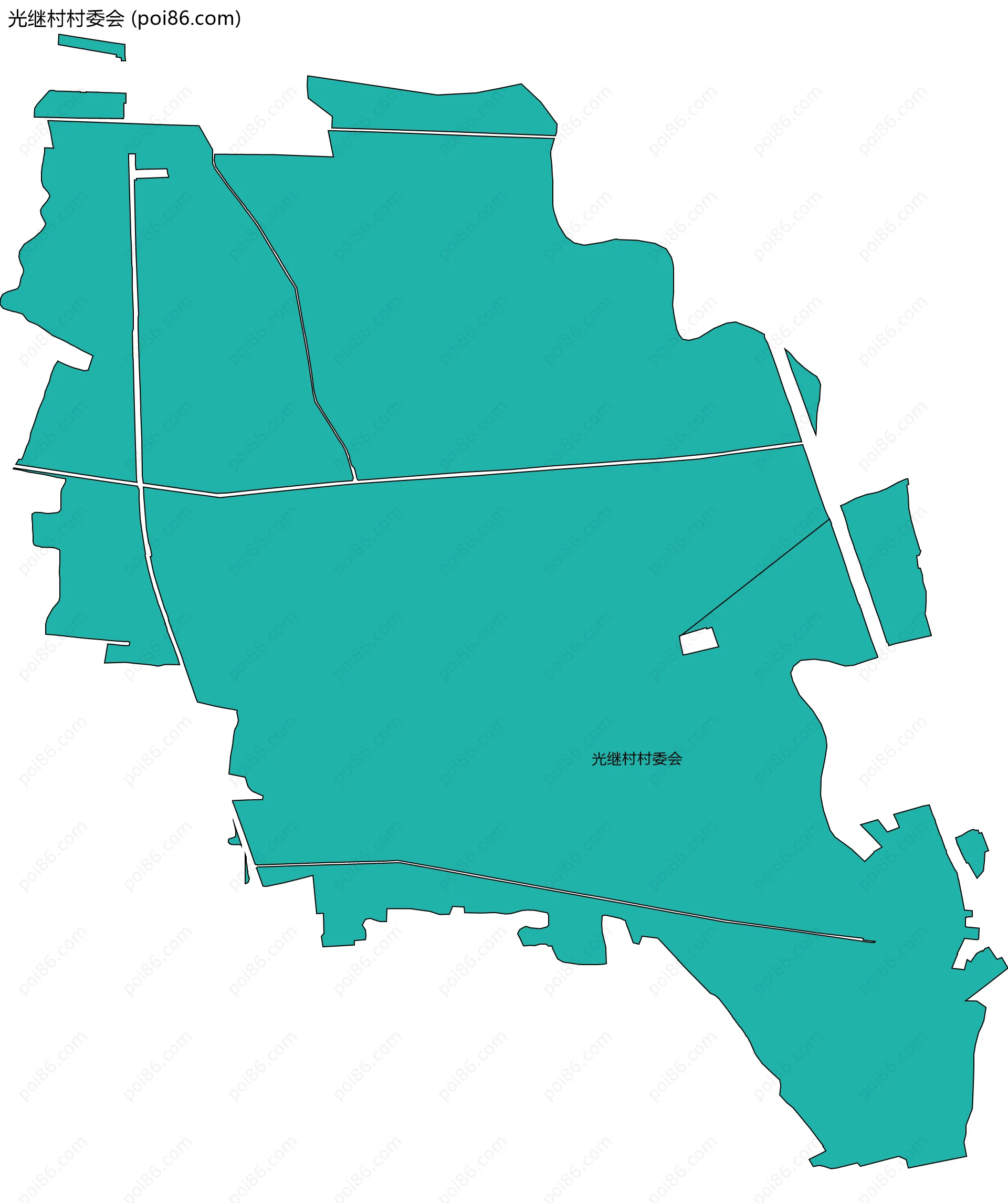 光继村村委会边界地图