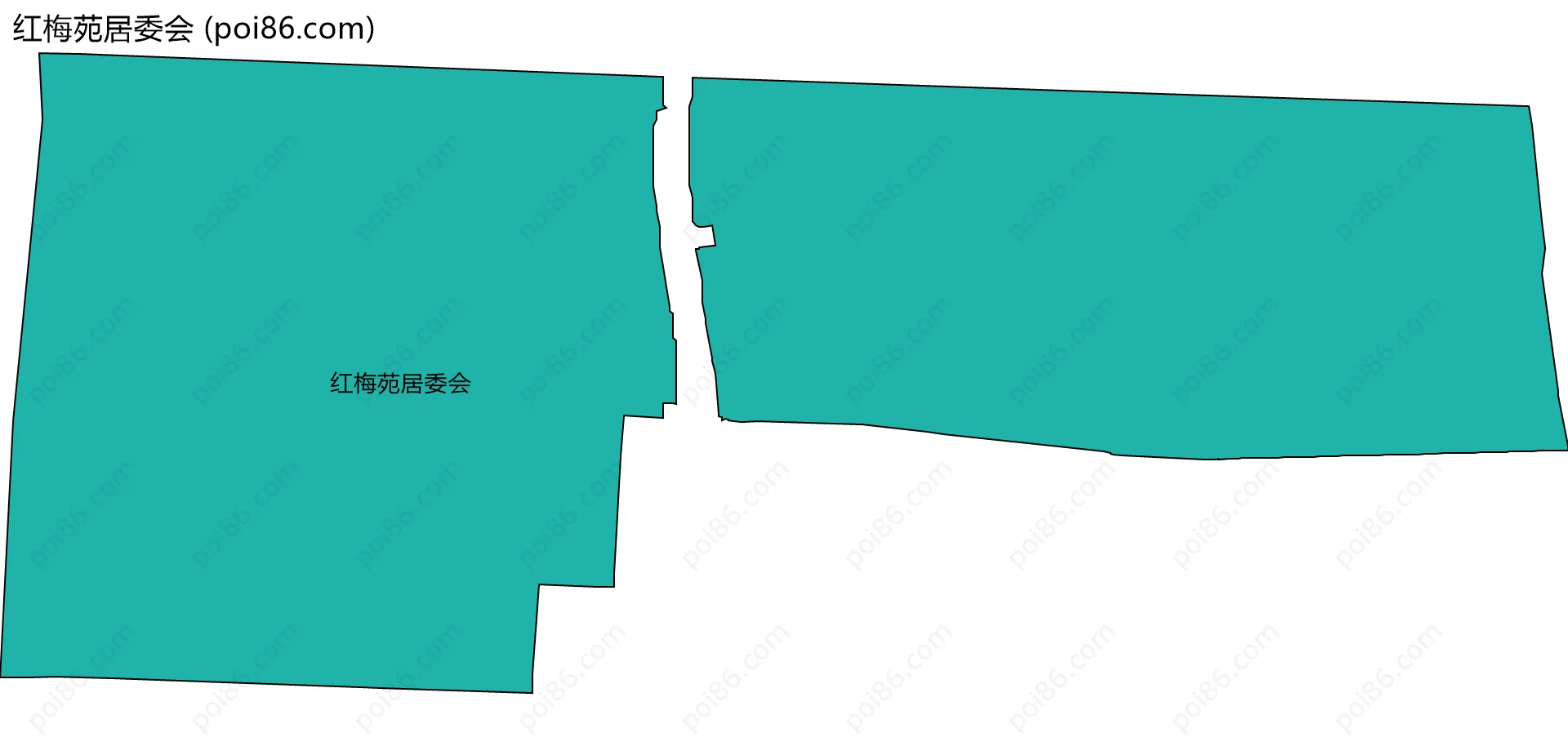 红梅苑居委会边界地图