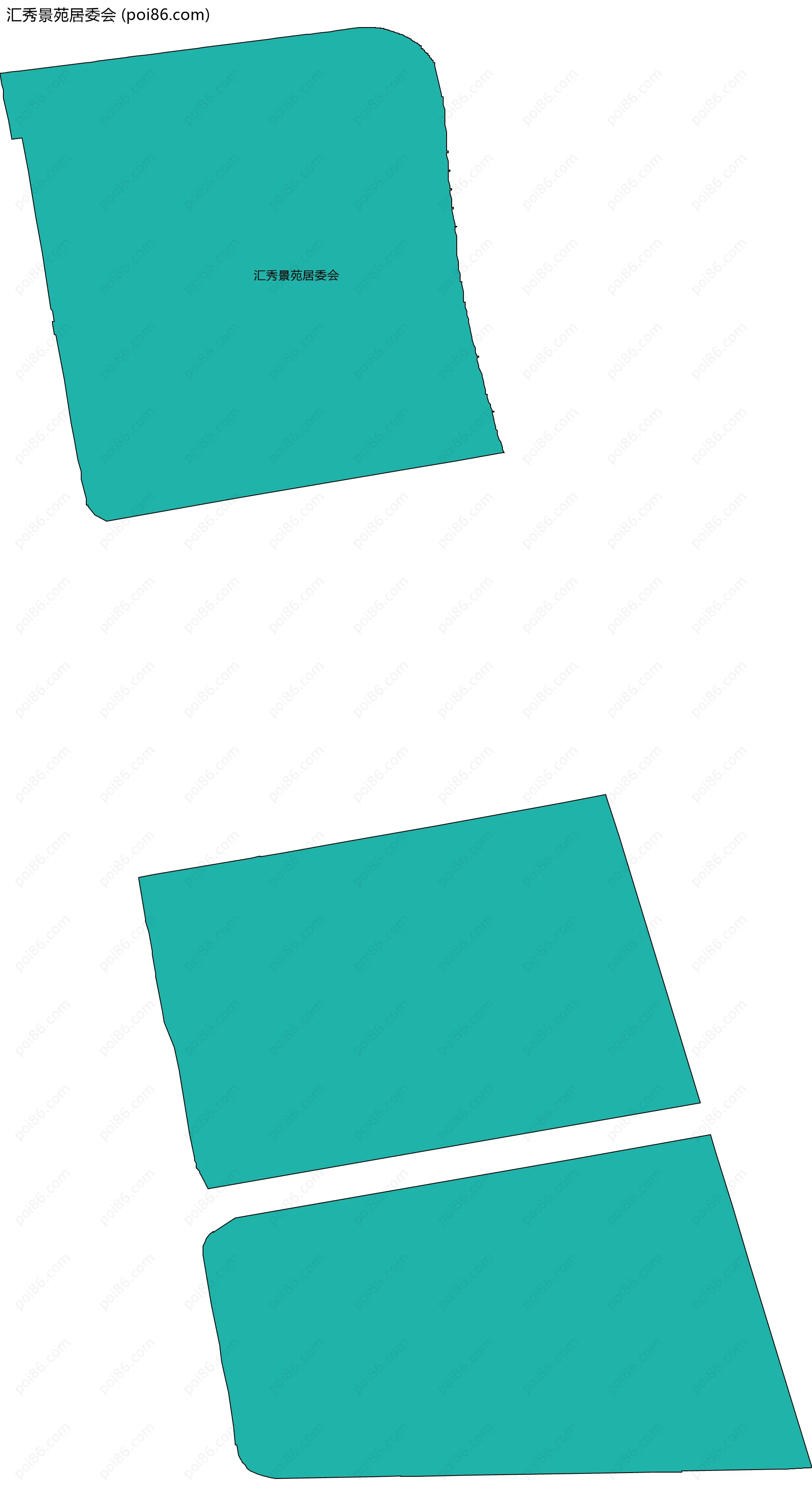 汇秀景苑居委会边界地图