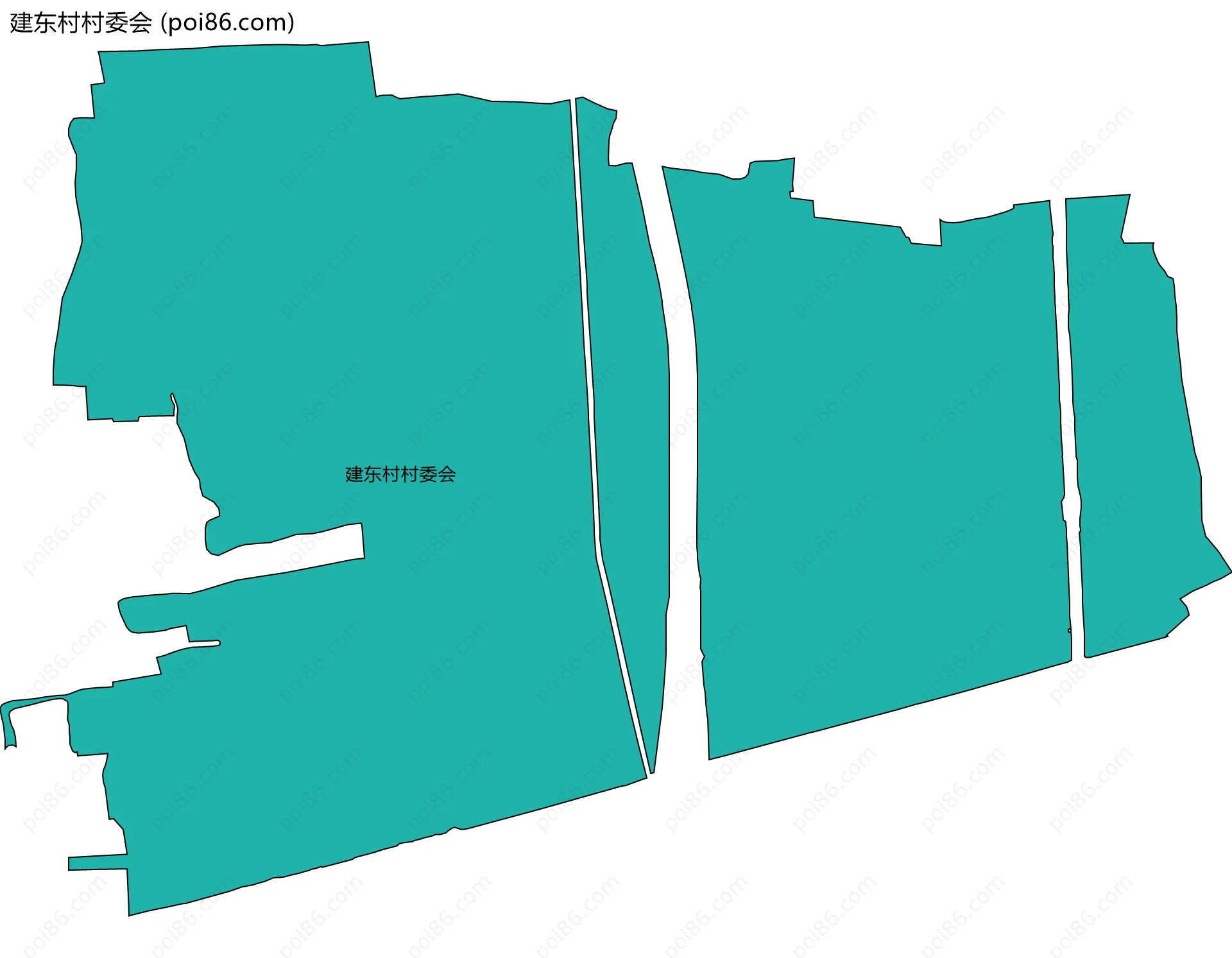 建东村村委会边界地图